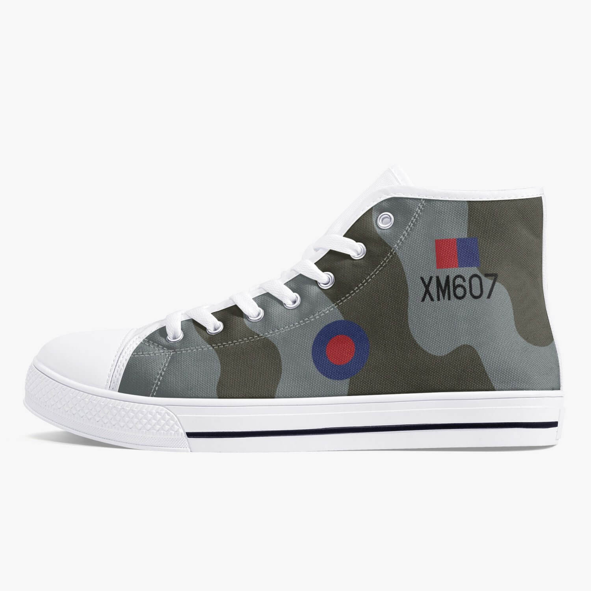 Avro Vulcan #607 High Top Canvas Shoes - I Love a Hangar