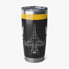 VFA-103 "Jolly Rogers" 20oz (590ml) Stainless Steel Tumbler - I Love a Hangar