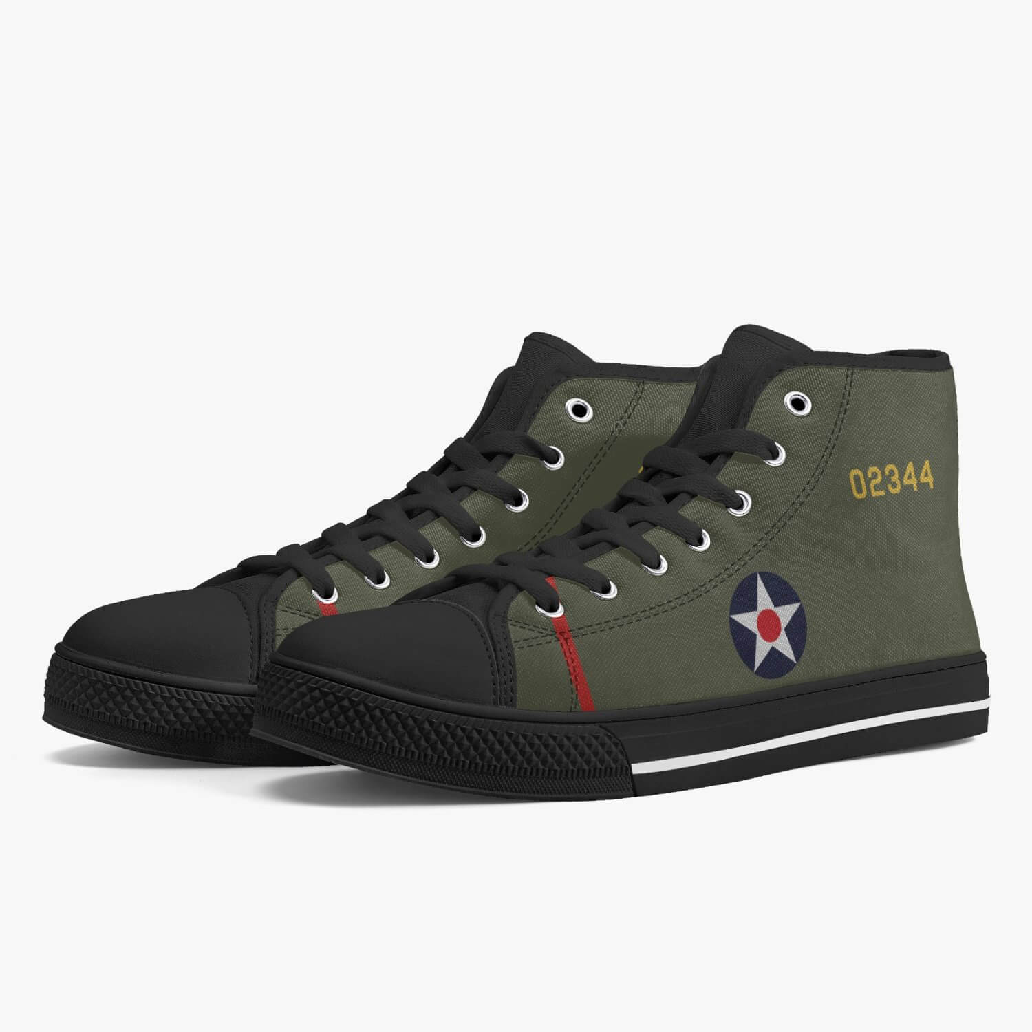 B-25 "Doolittle Raiders" High Top Canvas Shoes - I Love a Hangar