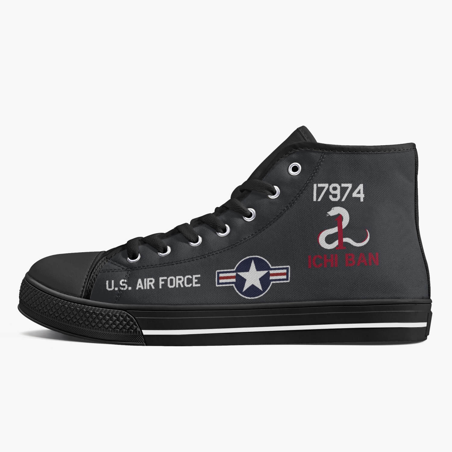 SR-71 "Blackbird" (61-7974) High Top Canvas Shoes - I Love a Hangar