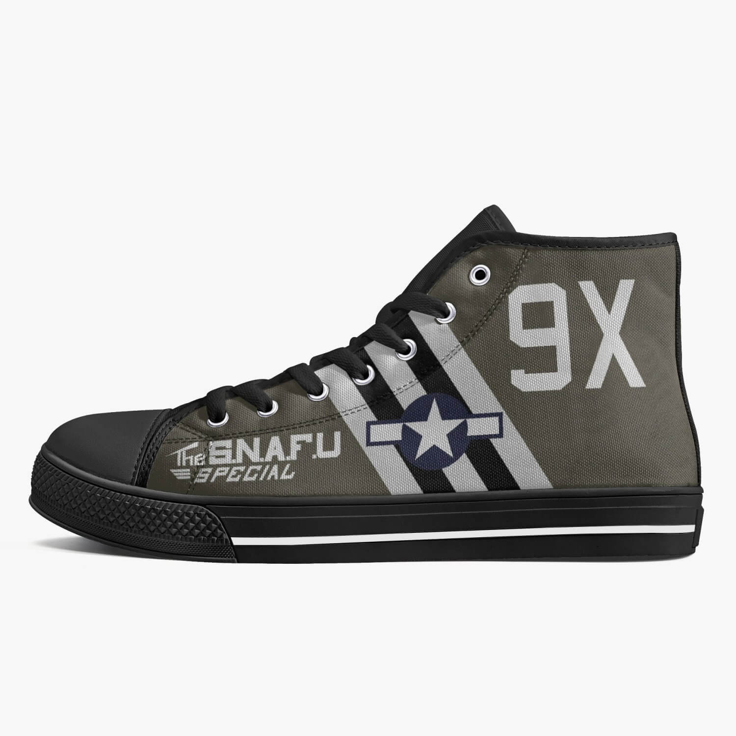 C-47 "The SNAFU Special" High Top Canvas Shoes - I Love a Hangar