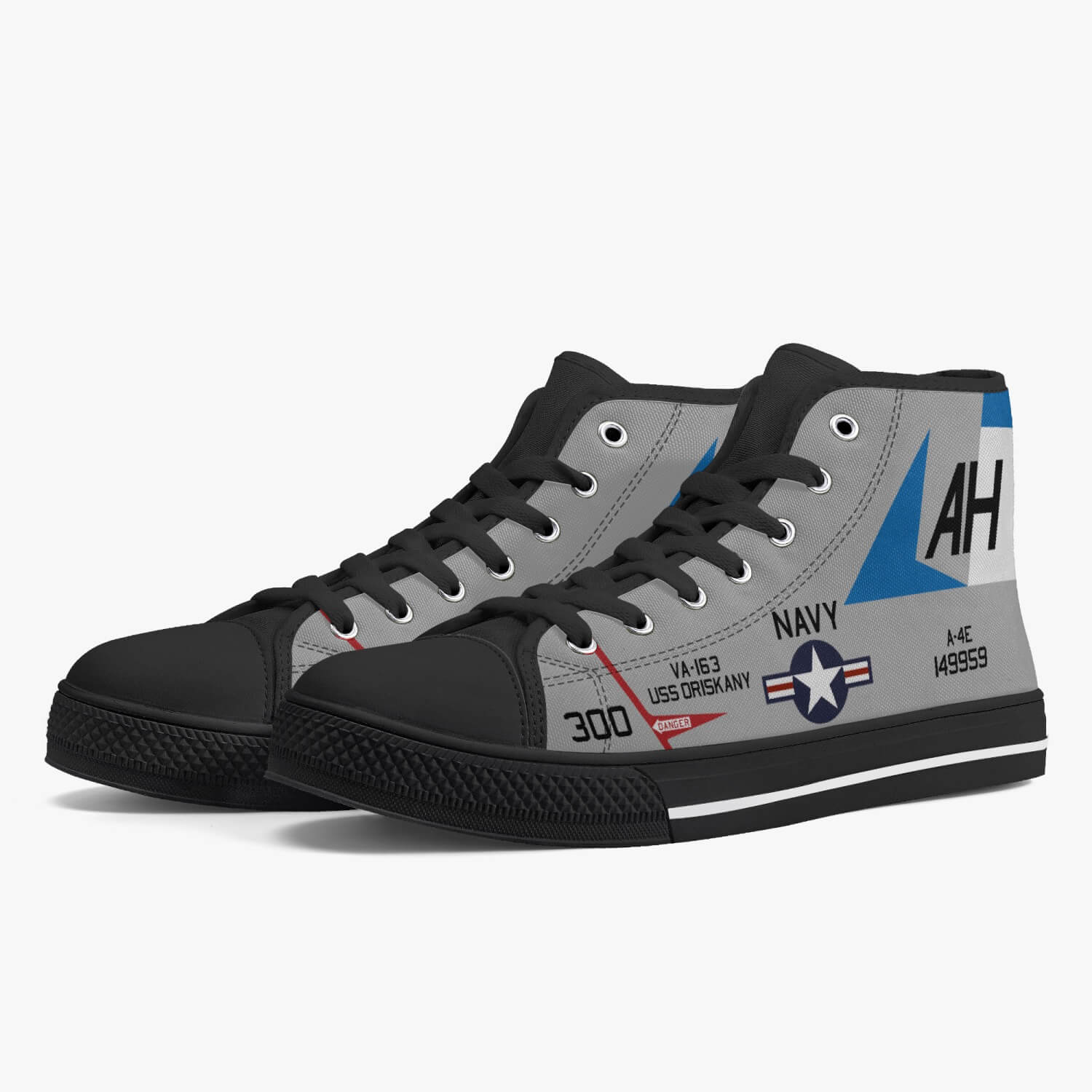 A-4 Skyhawk of John McCain High Top Canvas Shoes - I Love a Hangar