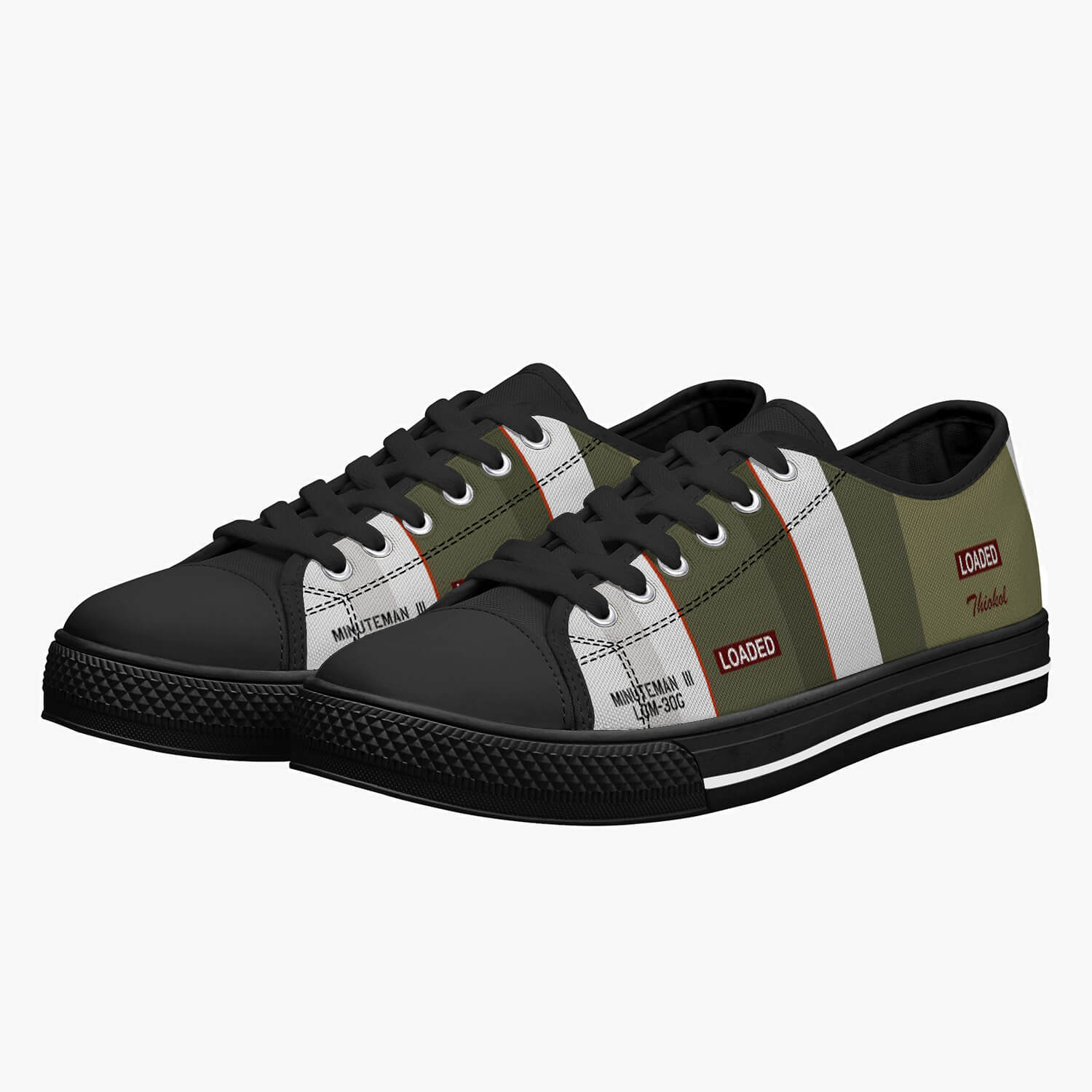 LGM-30G "Minuteman III " Low Top Canvas Shoes - I Love a Hangar