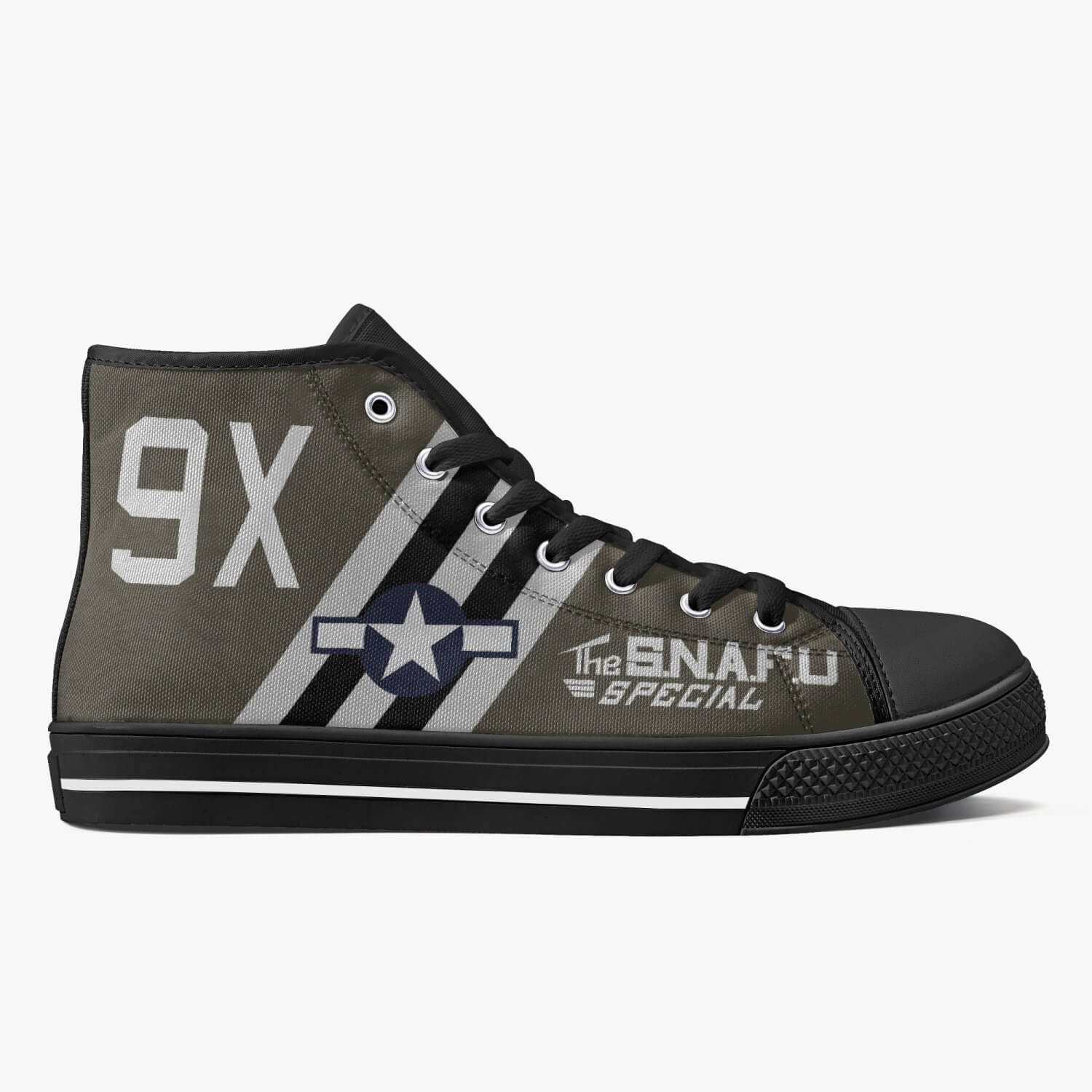 C-47 "The SNAFU Special" High Top Canvas Shoes - I Love a Hangar