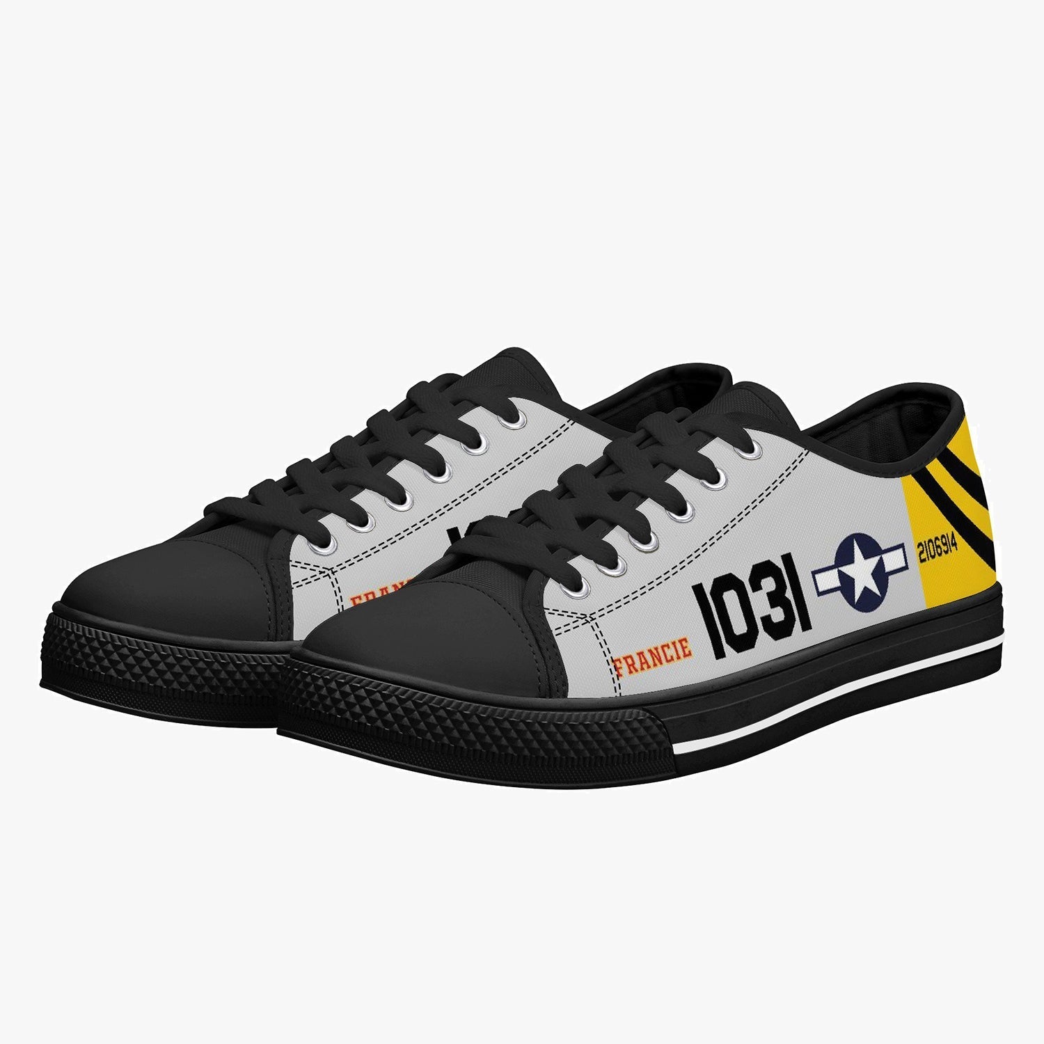 P-51 "Francie" Low Top Canvas Shoes - I Love a Hangar