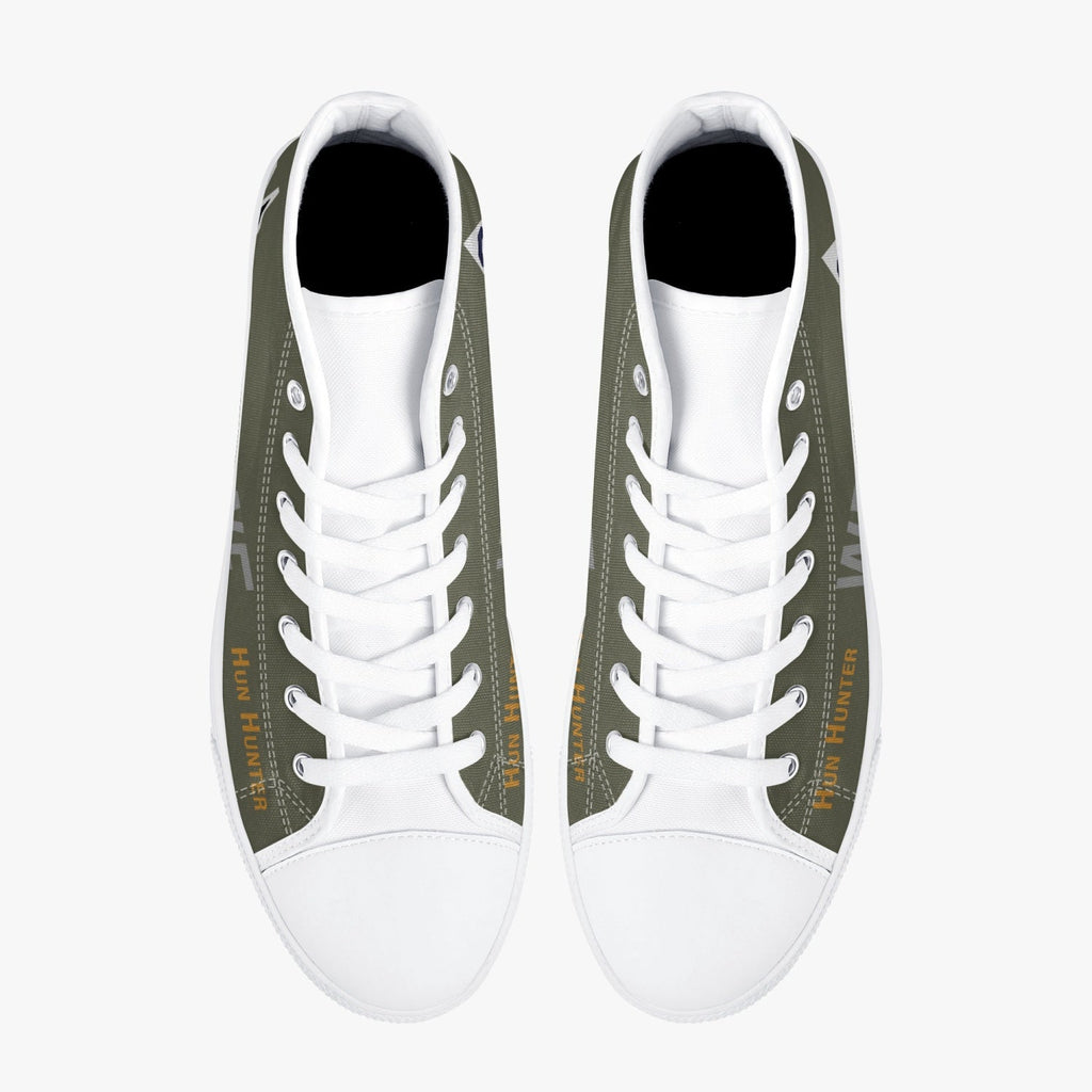 B-17 "Hun Hunter" High Top Canvas Shoes - I Love a Hangar