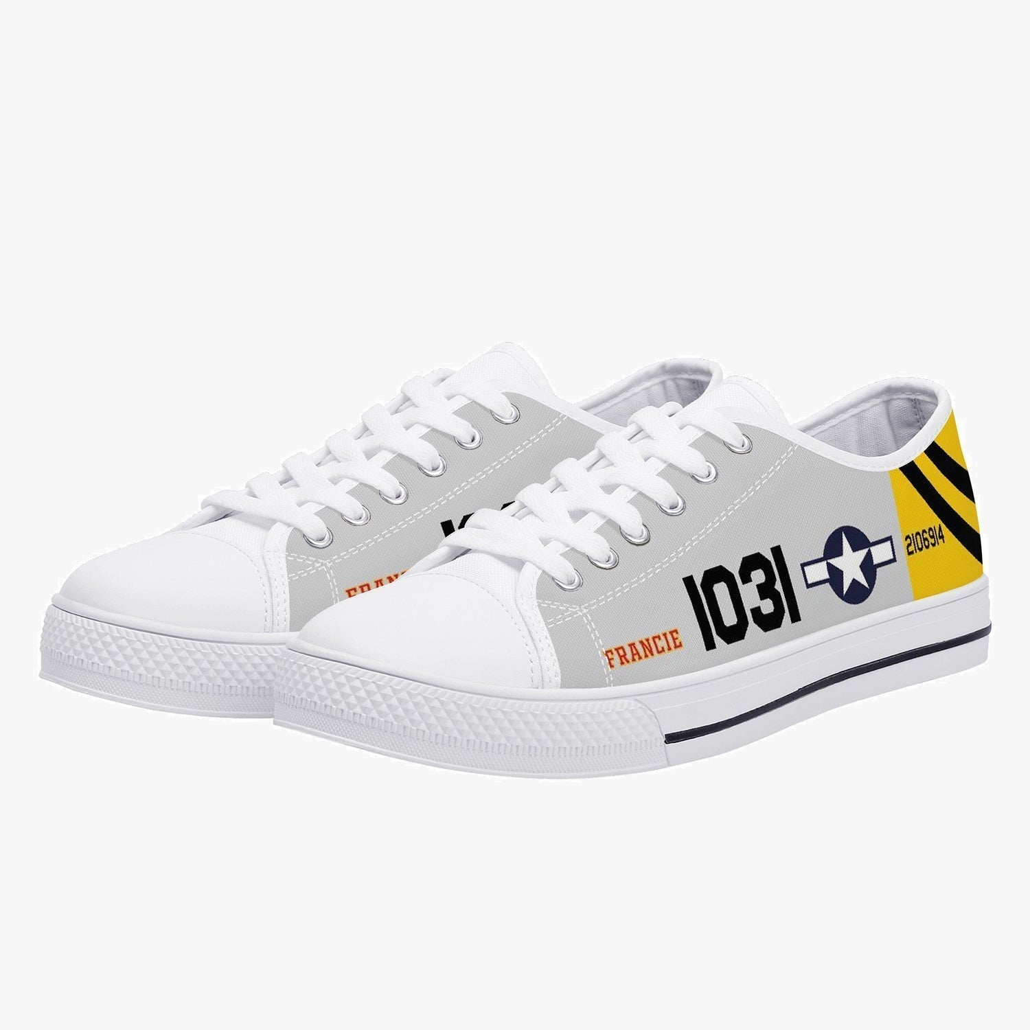 P-51 "Francie" Low Top Canvas Shoes - I Love a Hangar