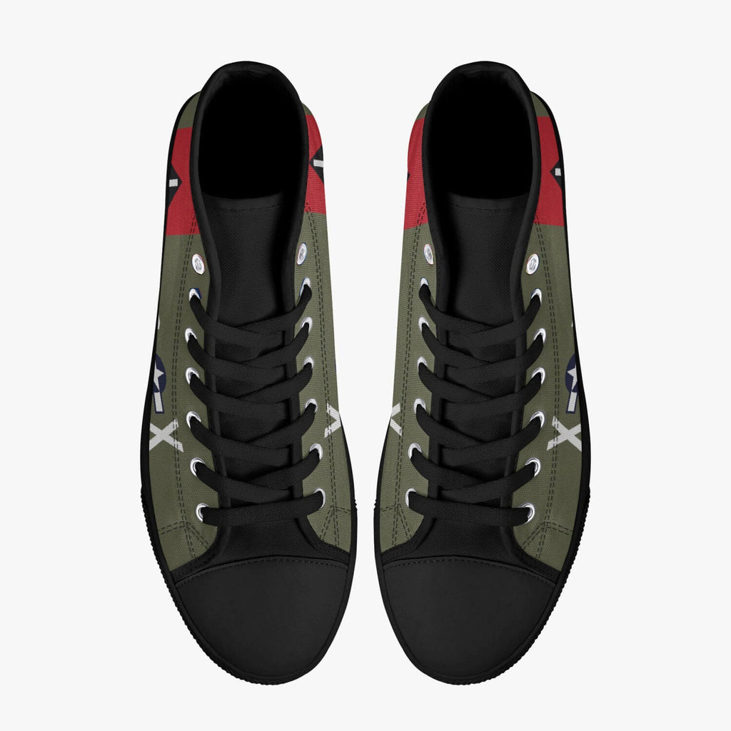 B-17 "Texas Raiders" High Top Canvas Shoes - I Love a Hangar