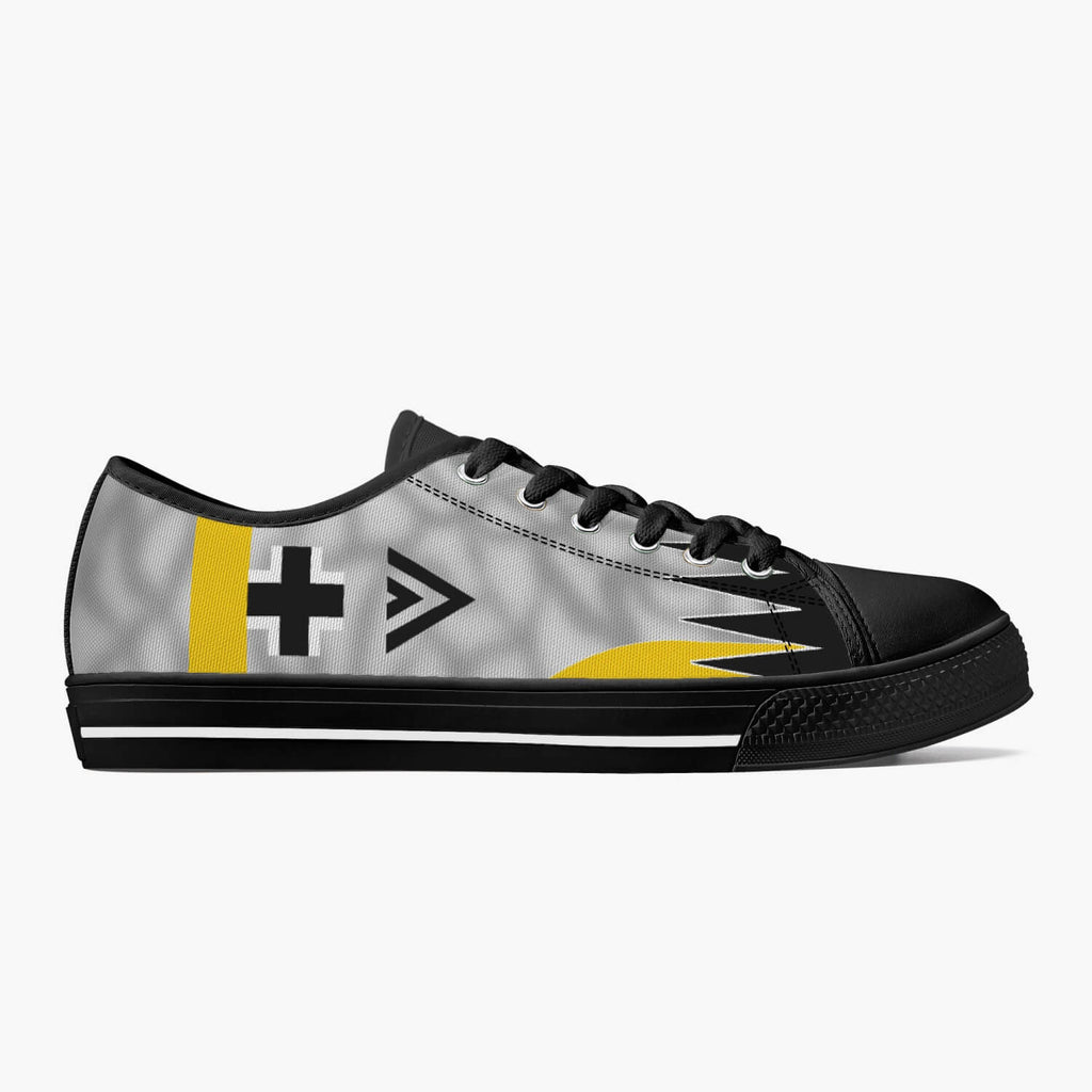 Bf-109 "Double Chevron" of Erich Hartmann Low Top Canvas Shoes - I Love a Hangar