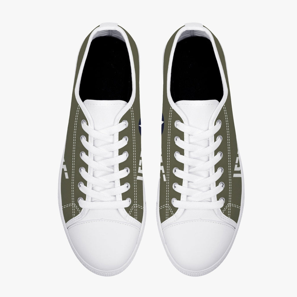 P-40 "#155" of 2LT Kenneth Taylor Low Top Canvas Shoes - I Love a Hangar