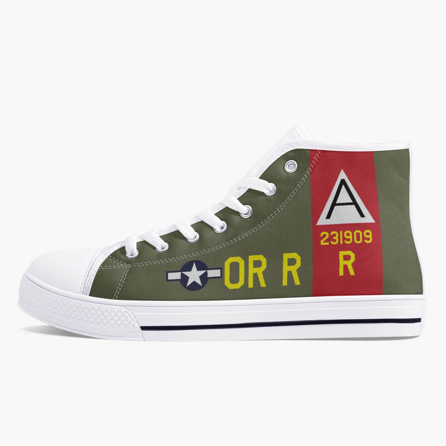 B-17 "Nine-O-Nine" High Top Canvas Shoes - I Love a Hangar