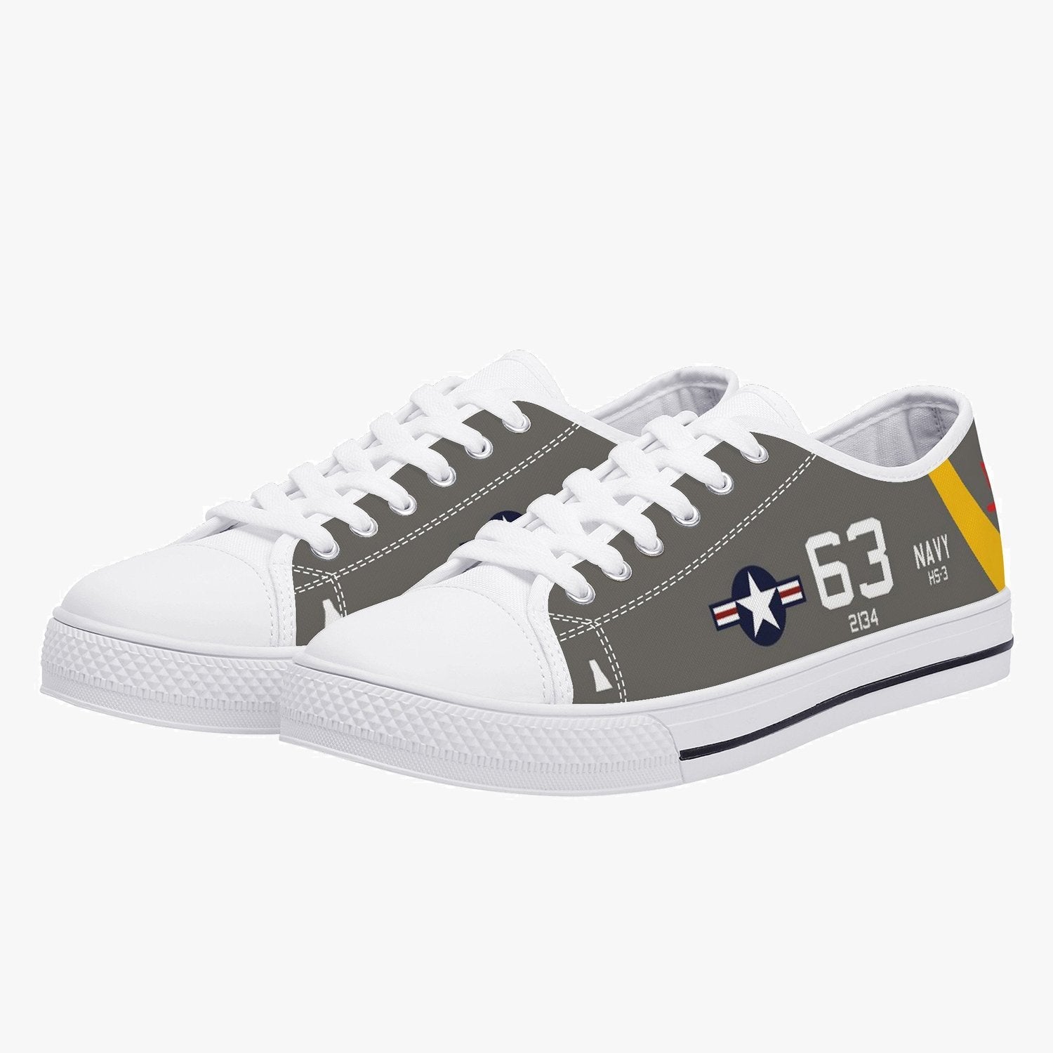 HS-3 "Tridents" Low Top Canvas Shoes - I Love a Hangar