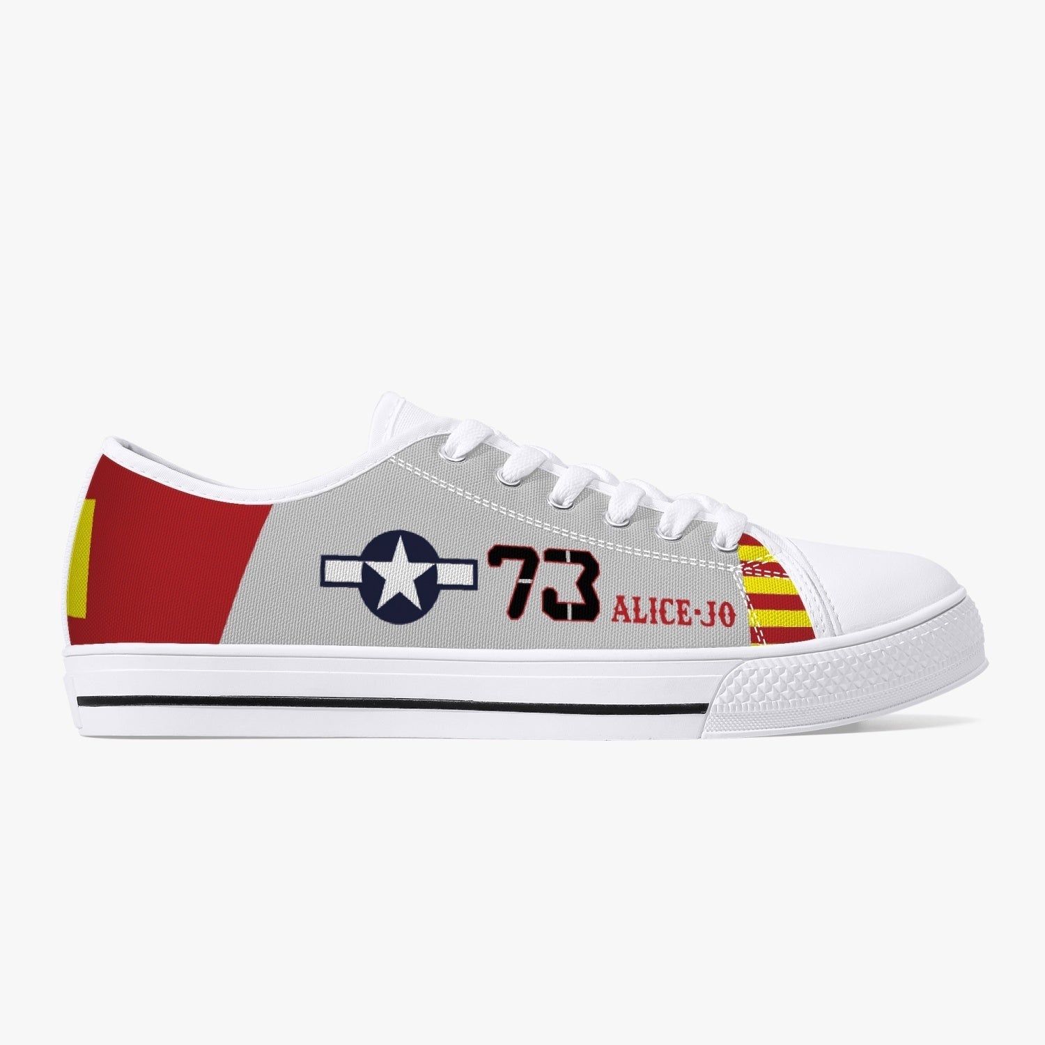 P-51 "Alice-Jo" Low Top Canvas Shoes - I Love a Hangar