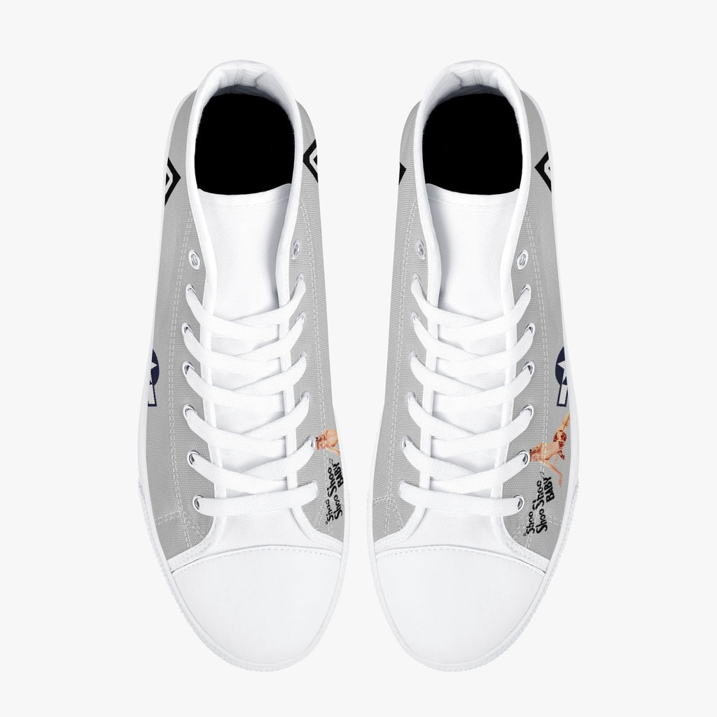 B-17 "Shoo Shoo Shoo Baby" High Top Canvas Shoes - I Love a Hangar