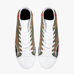 P-40 "White 68" of Charles Older High Top Canvas Shoes - I Love a Hangar