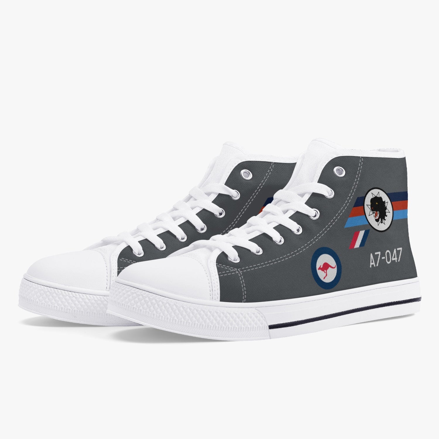 Macchi "A7-047" High Top Canvas Shoes (Grey) - I Love a Hangar