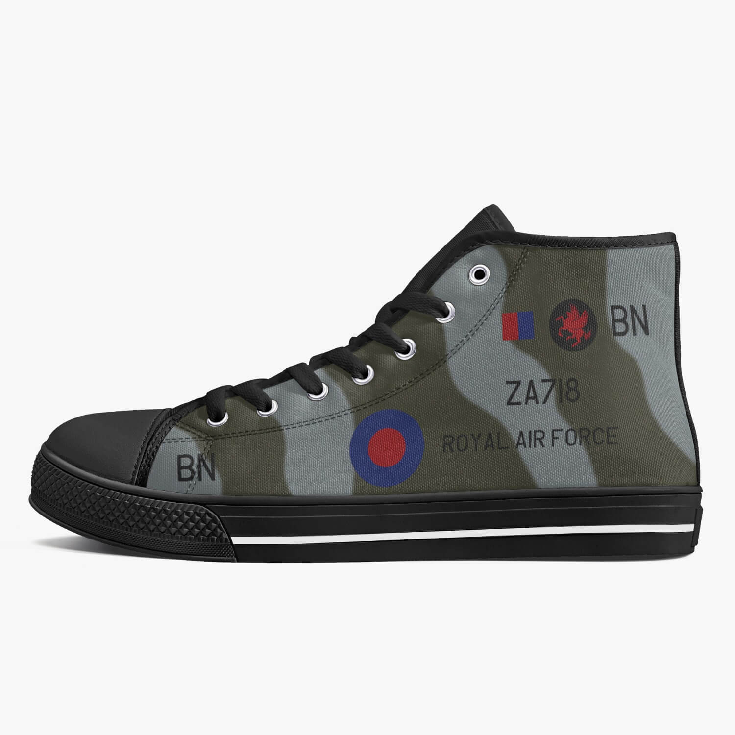 Chinook ‘Bravo November’ High Top Canvas Shoes - I Love a Hangar