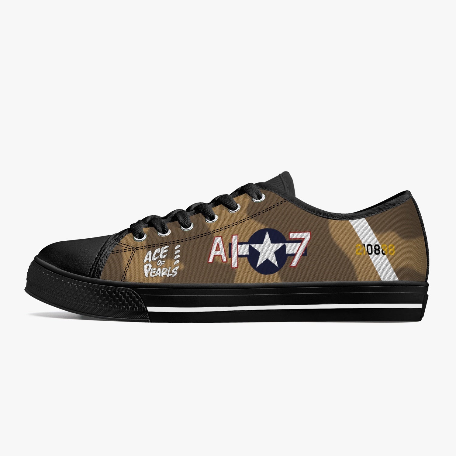 P-40 "Ace of Pearls" Low Top Canvas Shoes - I Love a Hangar