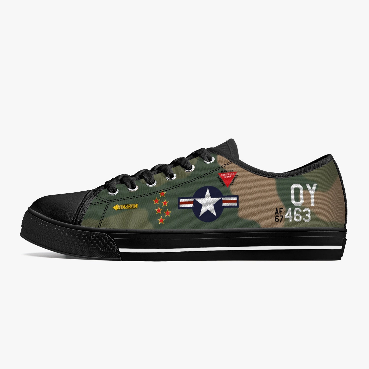 F-4 Phantom "Buick 01" Low Top Canvas Shoes - I Love a Hangar