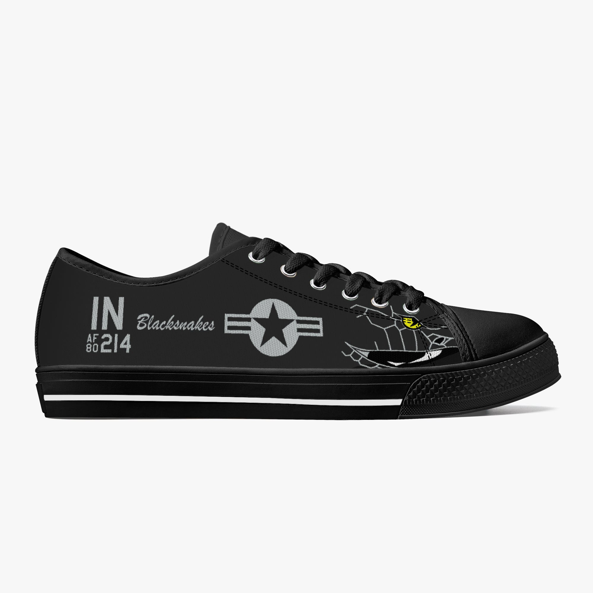 A-10 "Blacksnakes" Low Top Canvas Shoes (80-214)