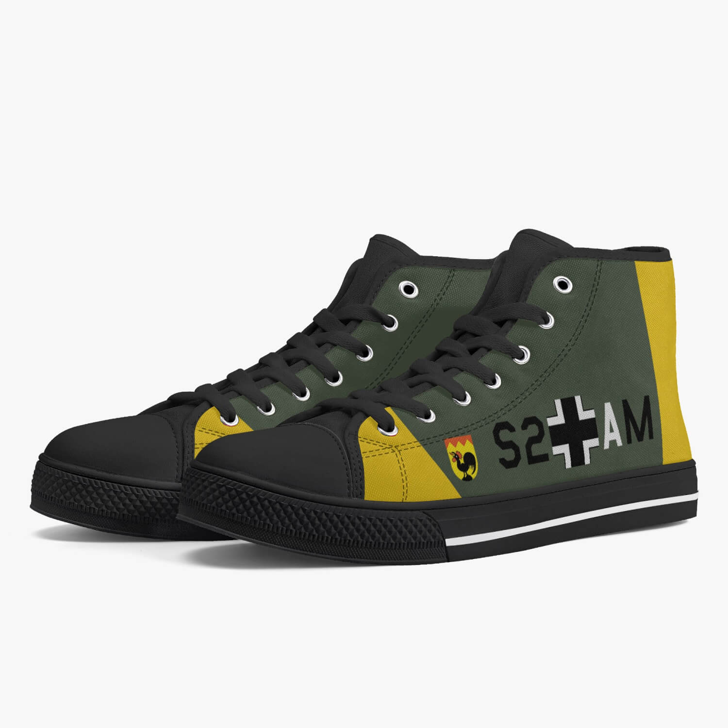 Ju-87 "Stuka" High Top Canvas Shoes - I Love a Hangar