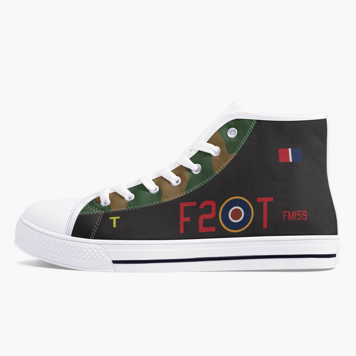 Lancaster "F2-T" High Top Canvas Shoes - I Love a Hangar