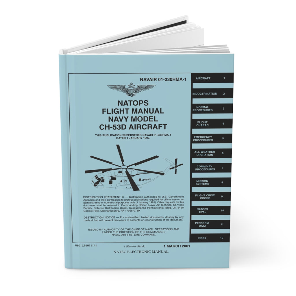 CH-53D Sea Stallion NATOPS Inspired Hardcover Journal