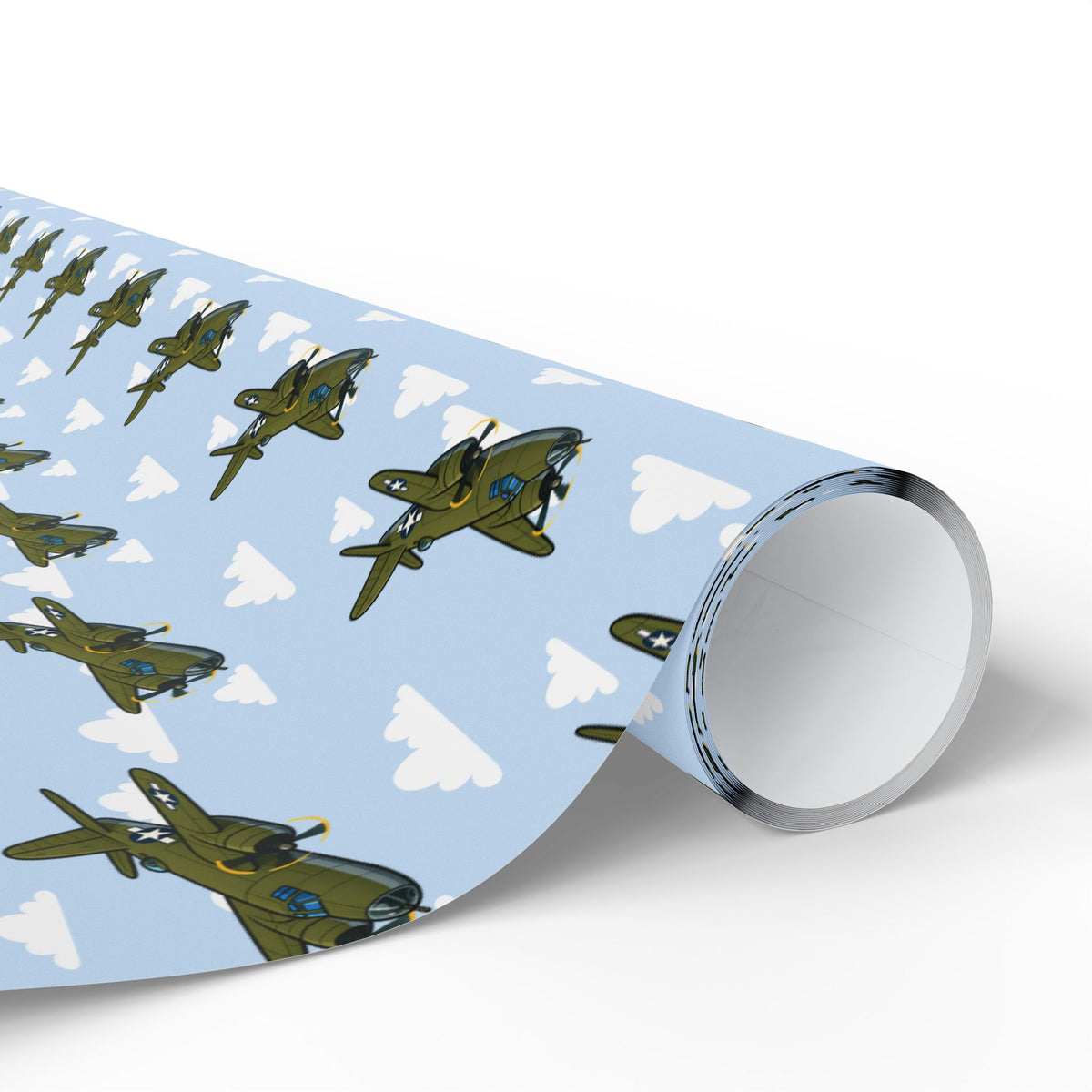 B-26 Marauder Wrapping Paper -  Sky Blue