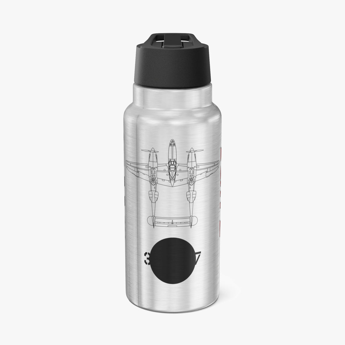 P-38 "SCAT II" Inspired Tumbler, 32oz (950ml) - I Love a Hangar
