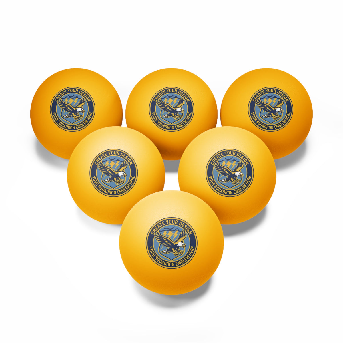 Custom Squadron Ping Pong Balls (6 pack)