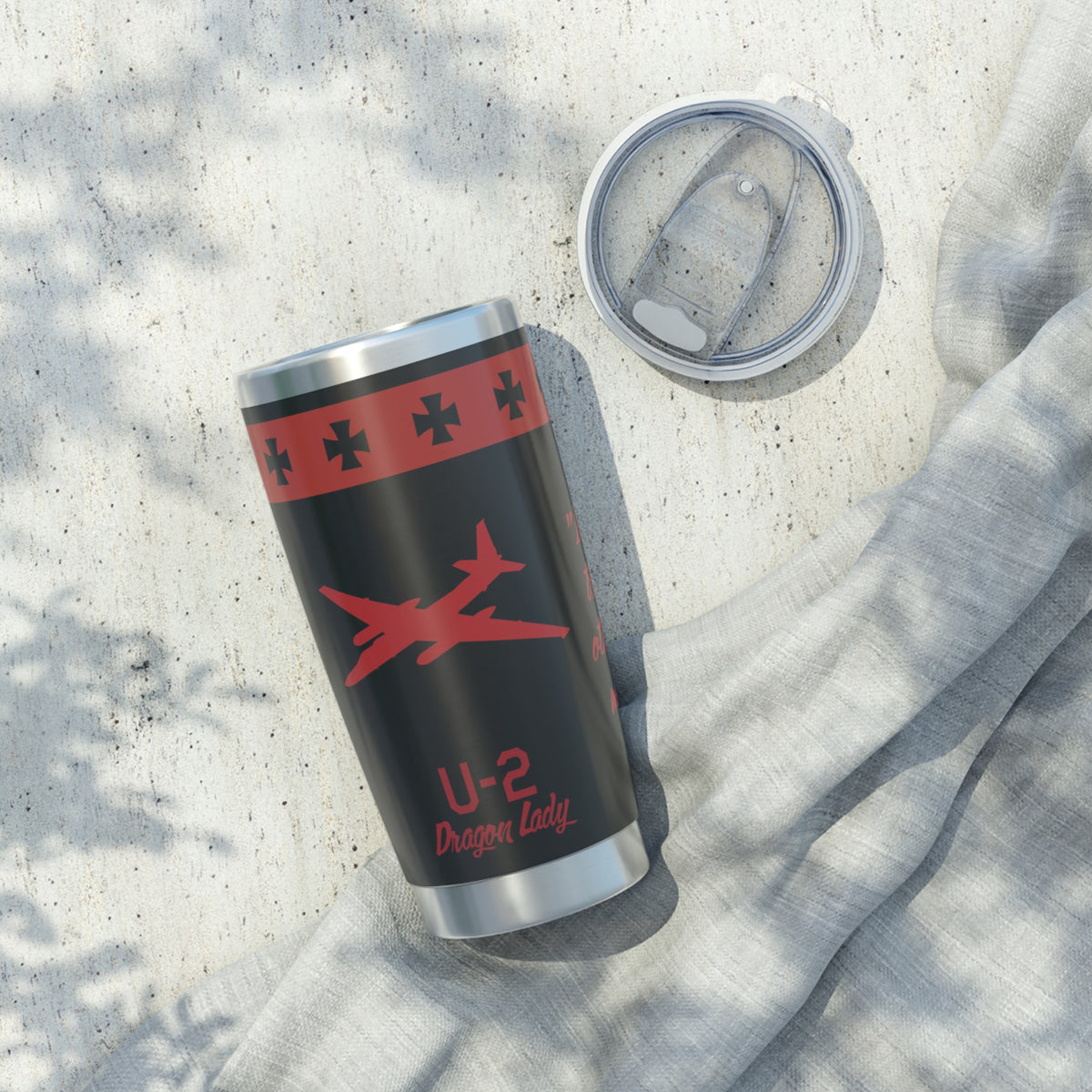U-2 "Dragon Lady" 20oz (590ml) Stainless Steel Tumbler - I Love a Hangar