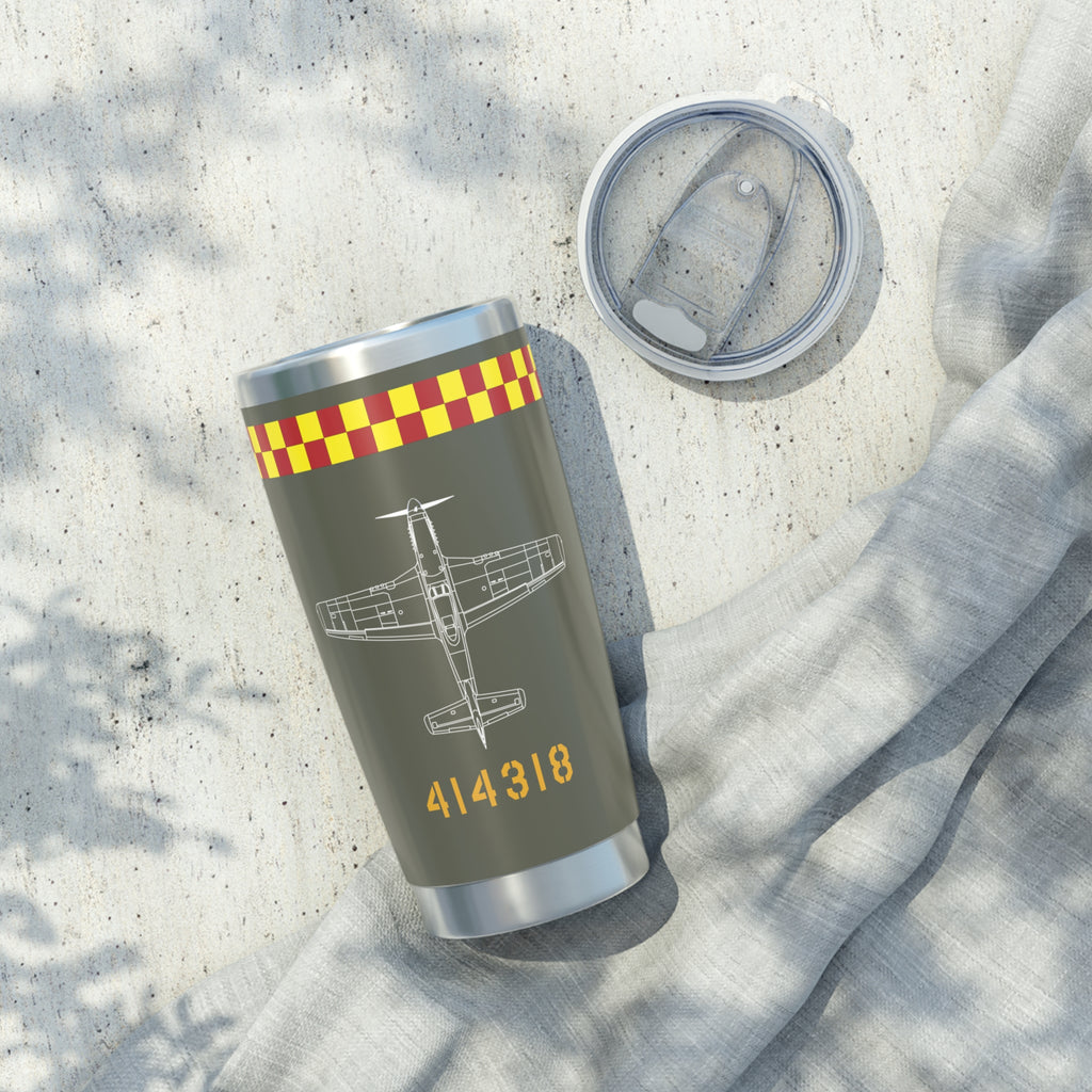 P-51 "Frenesi" Inspired 20oz (590ml) Stainless Steel Tumbler - I Love a Hangar
