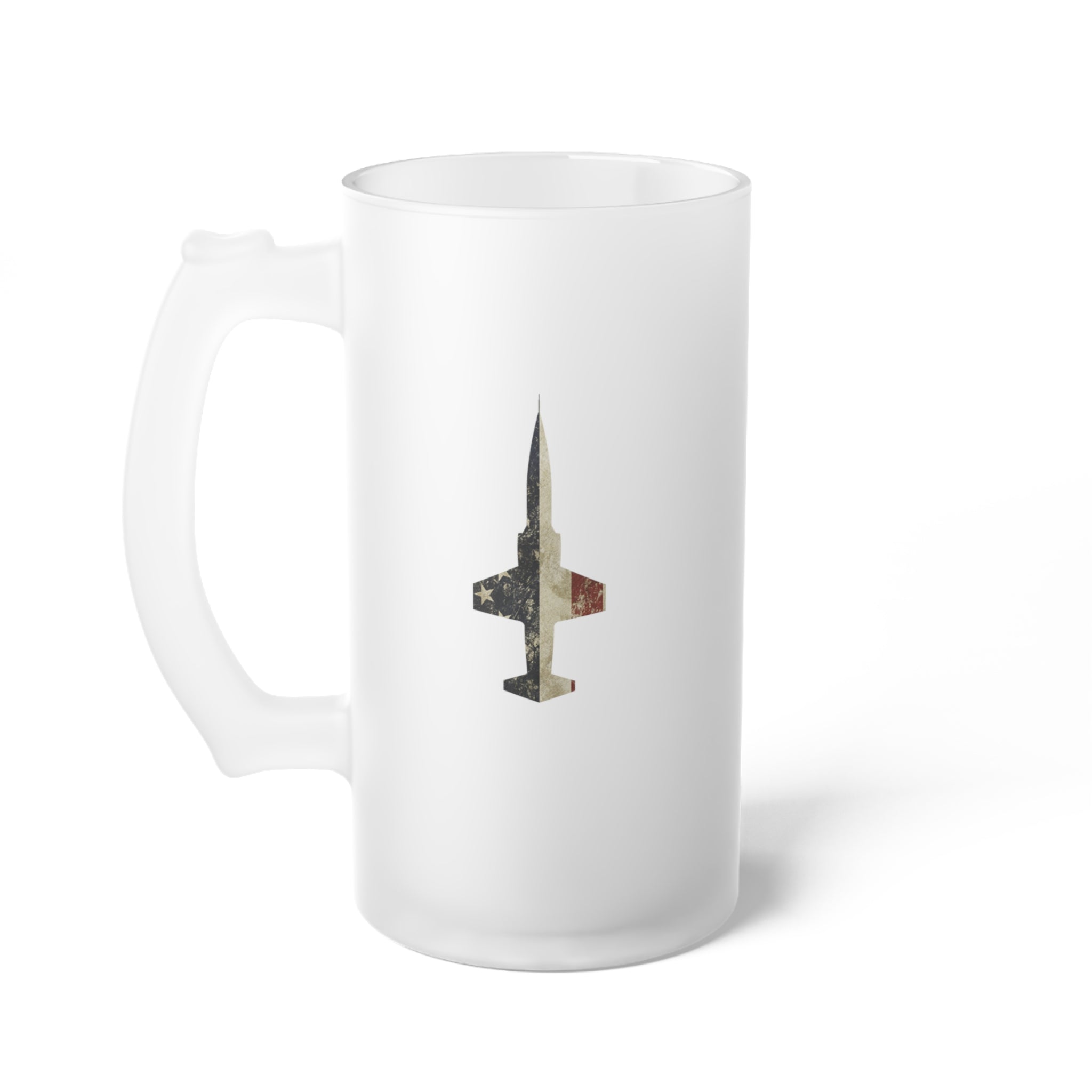 F-104 Starfighter Frosted Glass 16oz (473ml) Beer Mug - I Love a Hangar