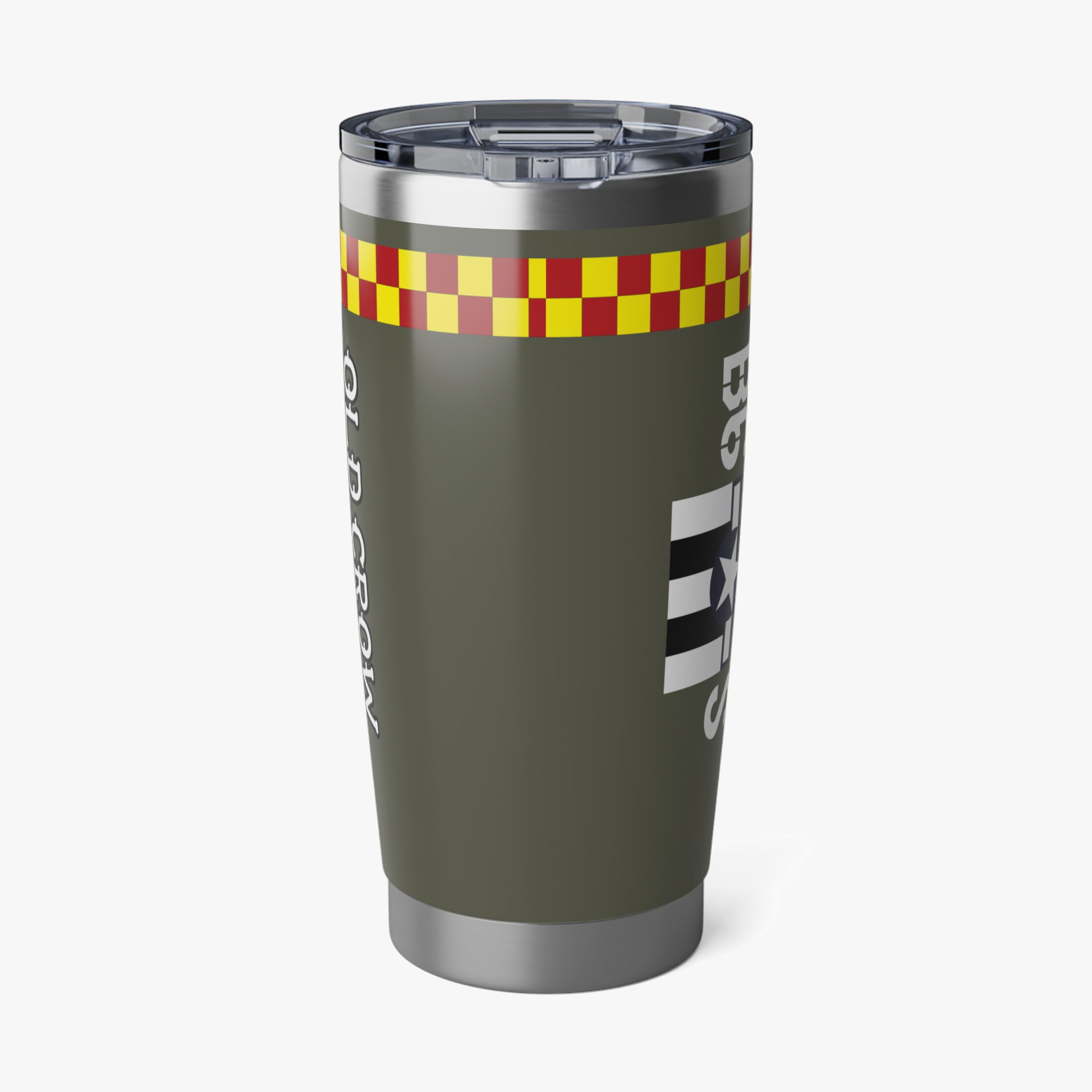 P-51 "Old Crow" (Olive Drab) Inspired 20oz (590ml) Stainless Steel Tumbler - I Love a Hangar