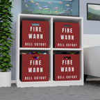 Fire Warn - Bell Cutout Felt Storage Box - I Love a Hangar
