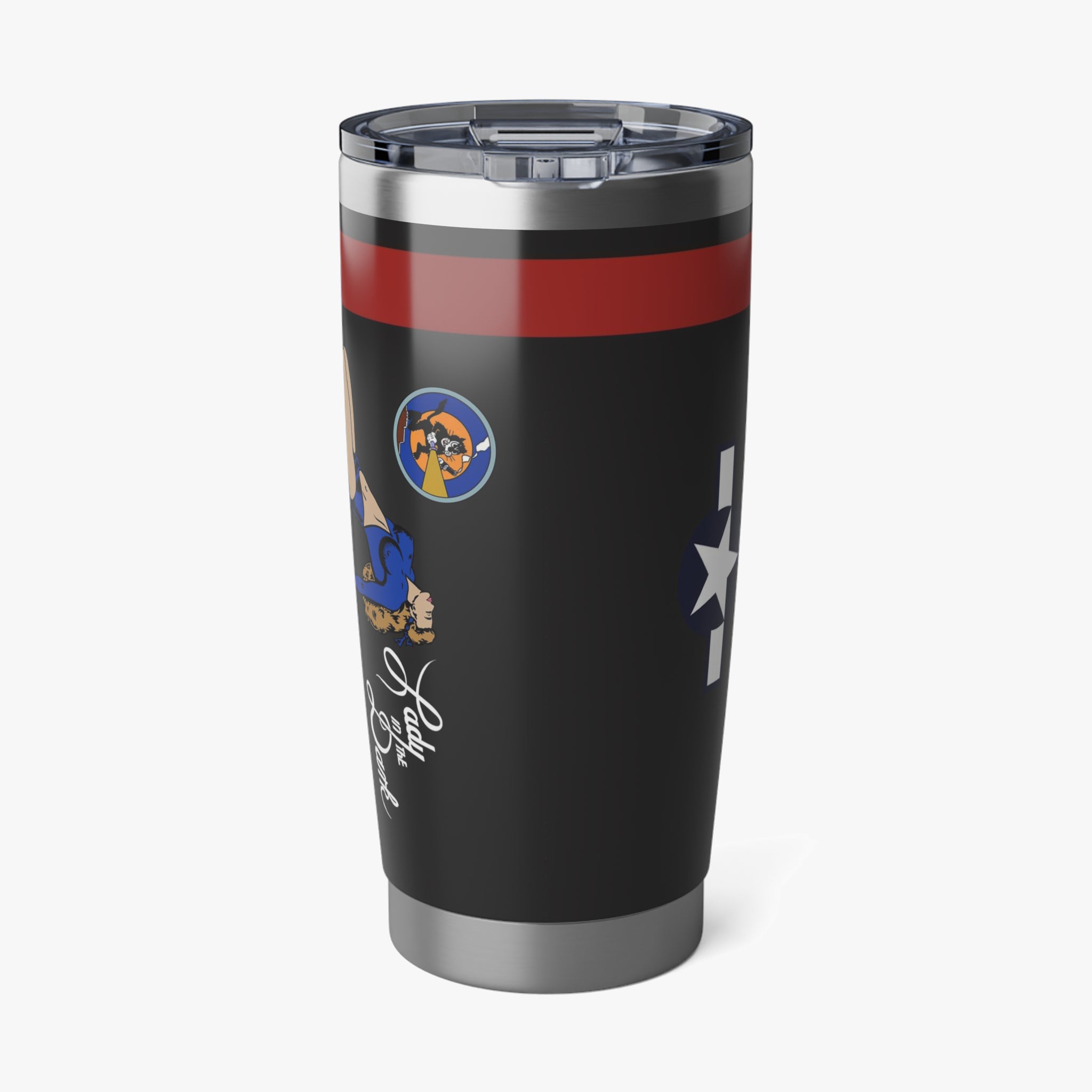 P-61 "Lady In The Dark" Inspired 20oz (590ml) Stainless Steel Tumbler - I Love a Hangar