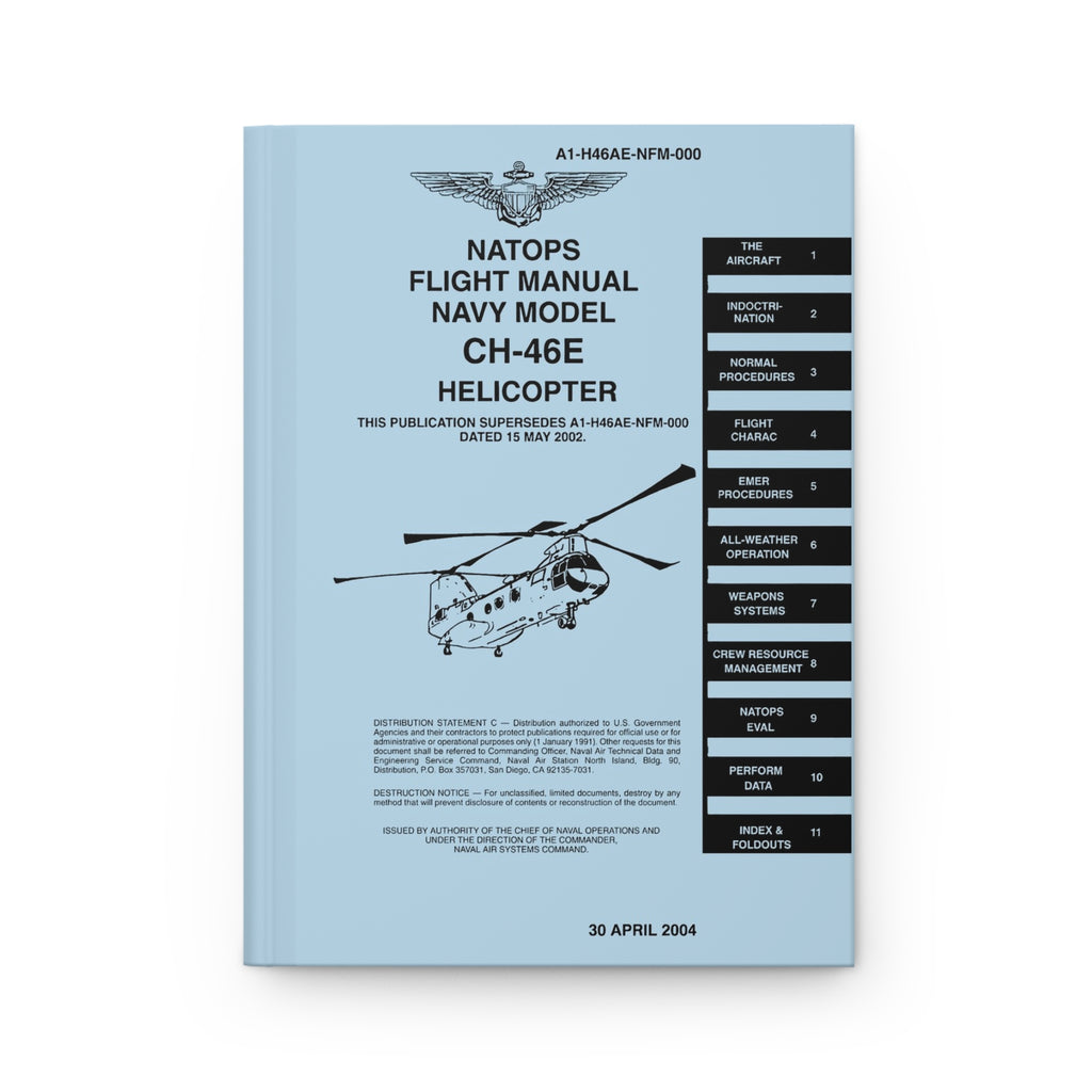 CH-46 NATOPS Inspired Hardcover Journal