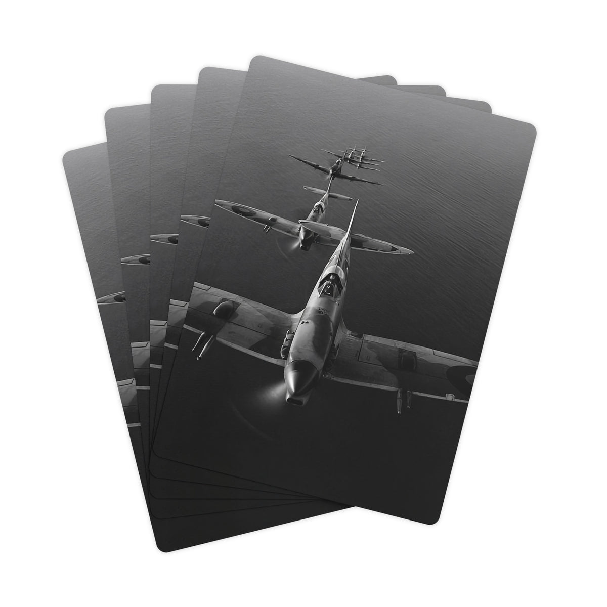 Spitfires in Line Astern Playing Cards - I Love a Hangar