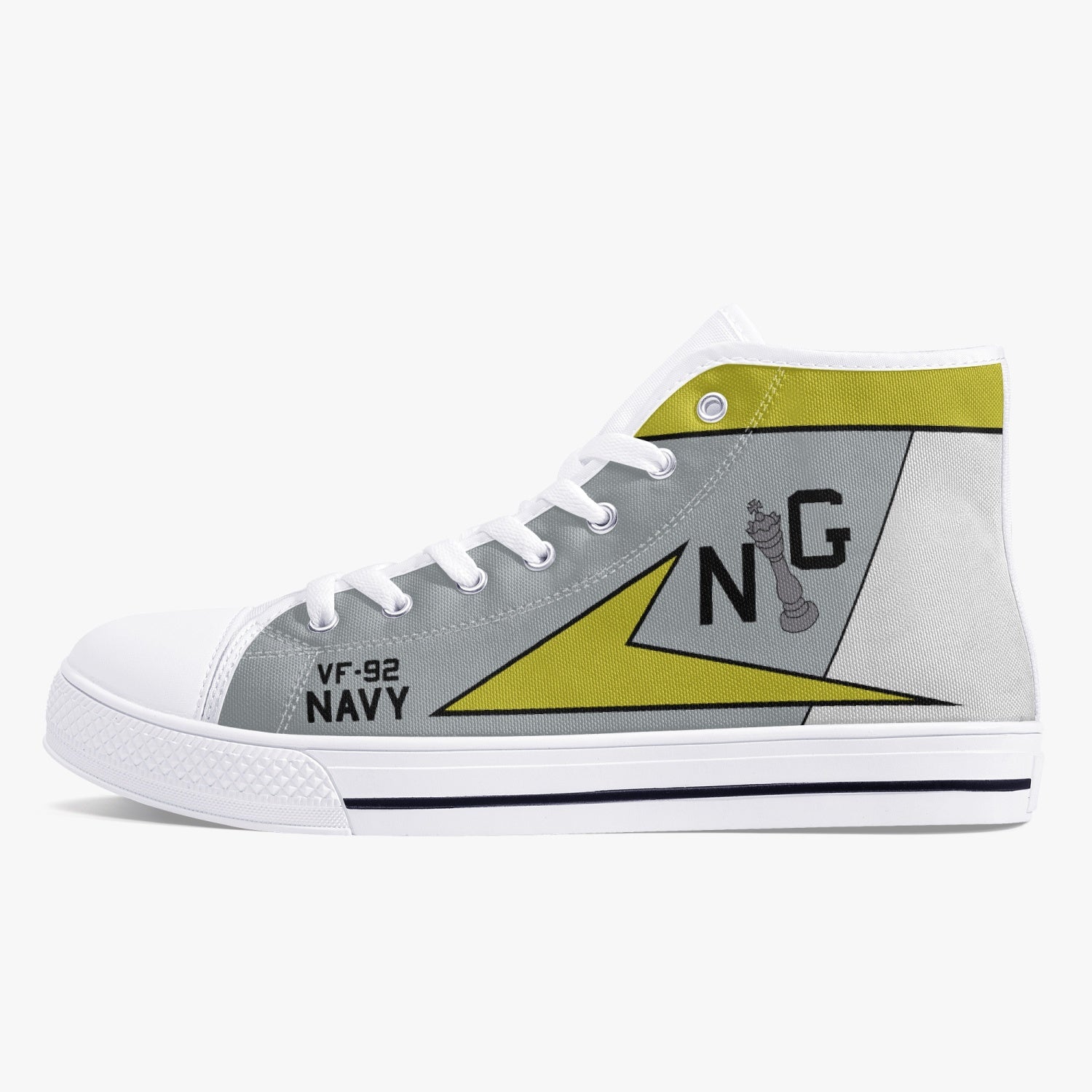 VF-92 "Silver Kings" High Top Canvas Shoes - I Love a Hangar