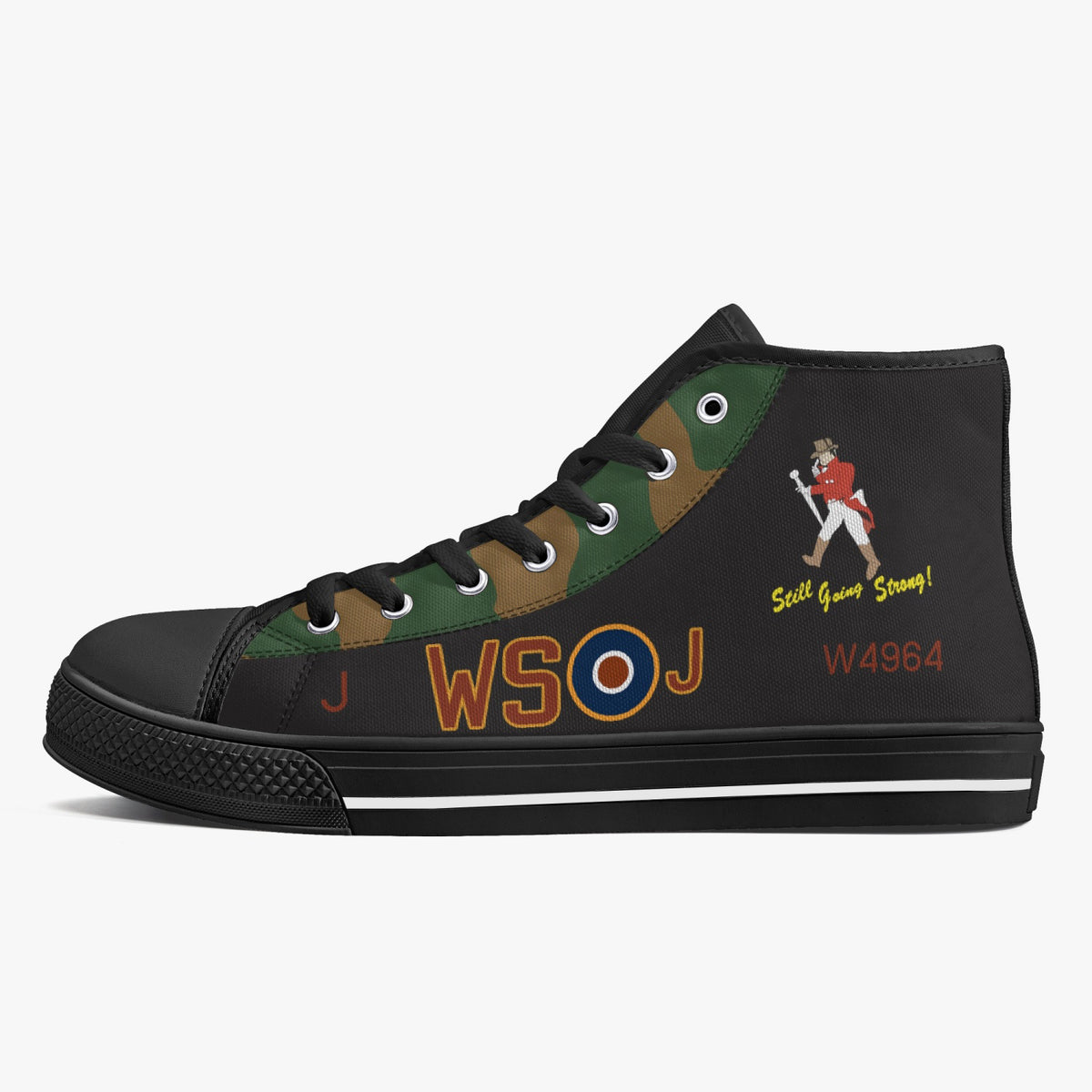 Lancaster "J" for Johnnie High Top Canvas Shoes - I Love a Hangar