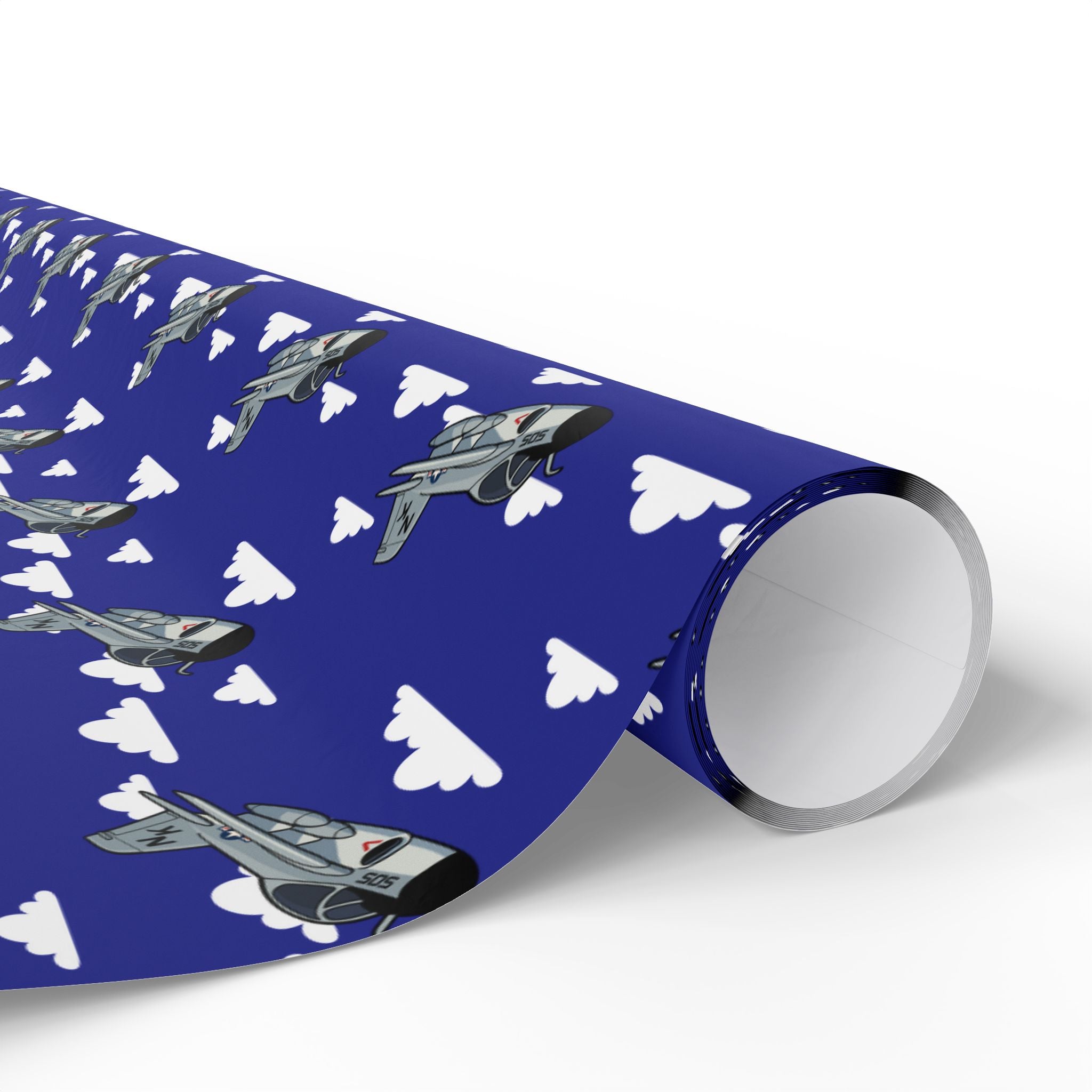 A-6 Intruder Wrapping Paper - Blue - I Love a Hangar