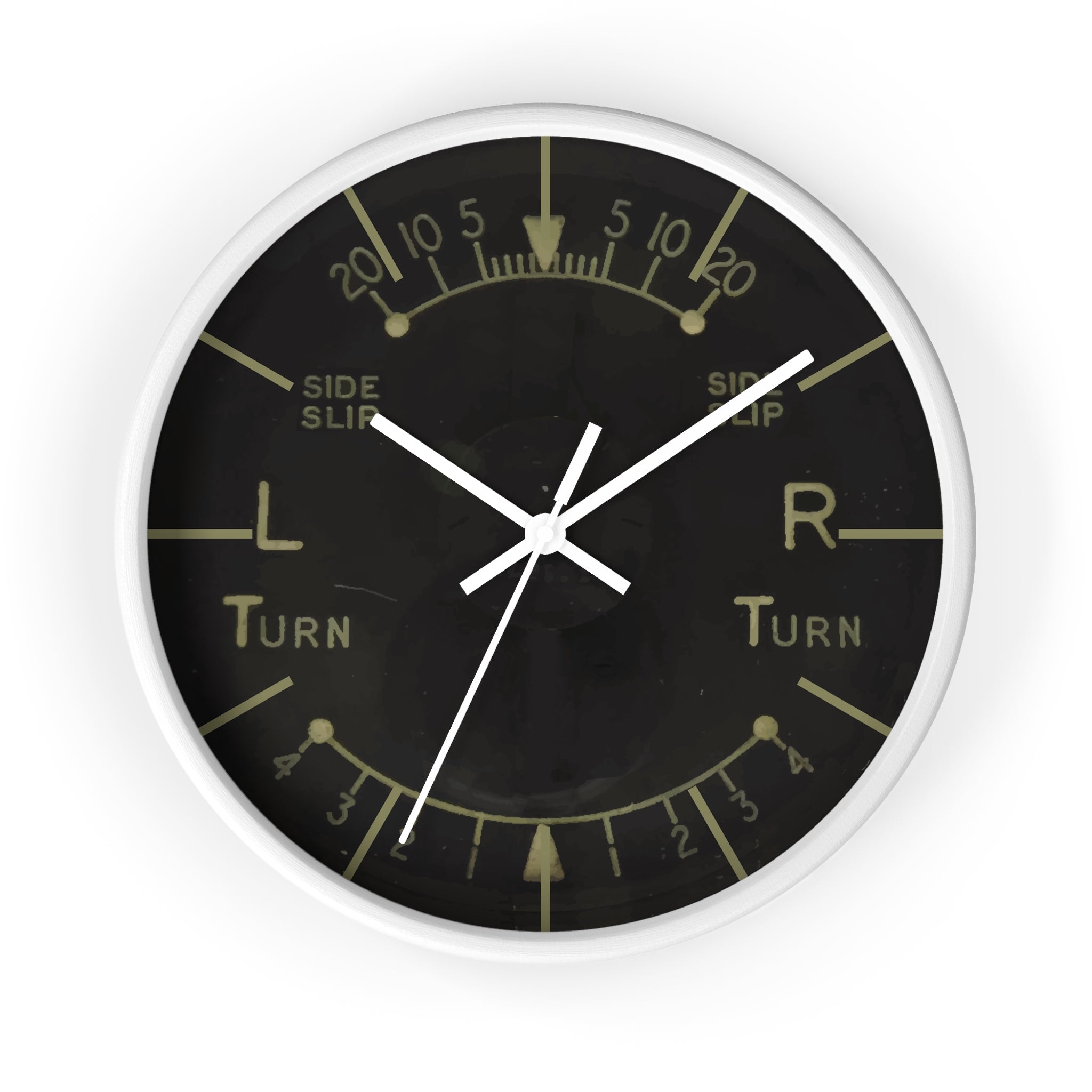 Turn and Slip Indicator Wall Clock