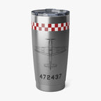 P-51 "Pauline" Inspired 20oz (590ml) Stainless Steel Tumbler - I Love a Hangar