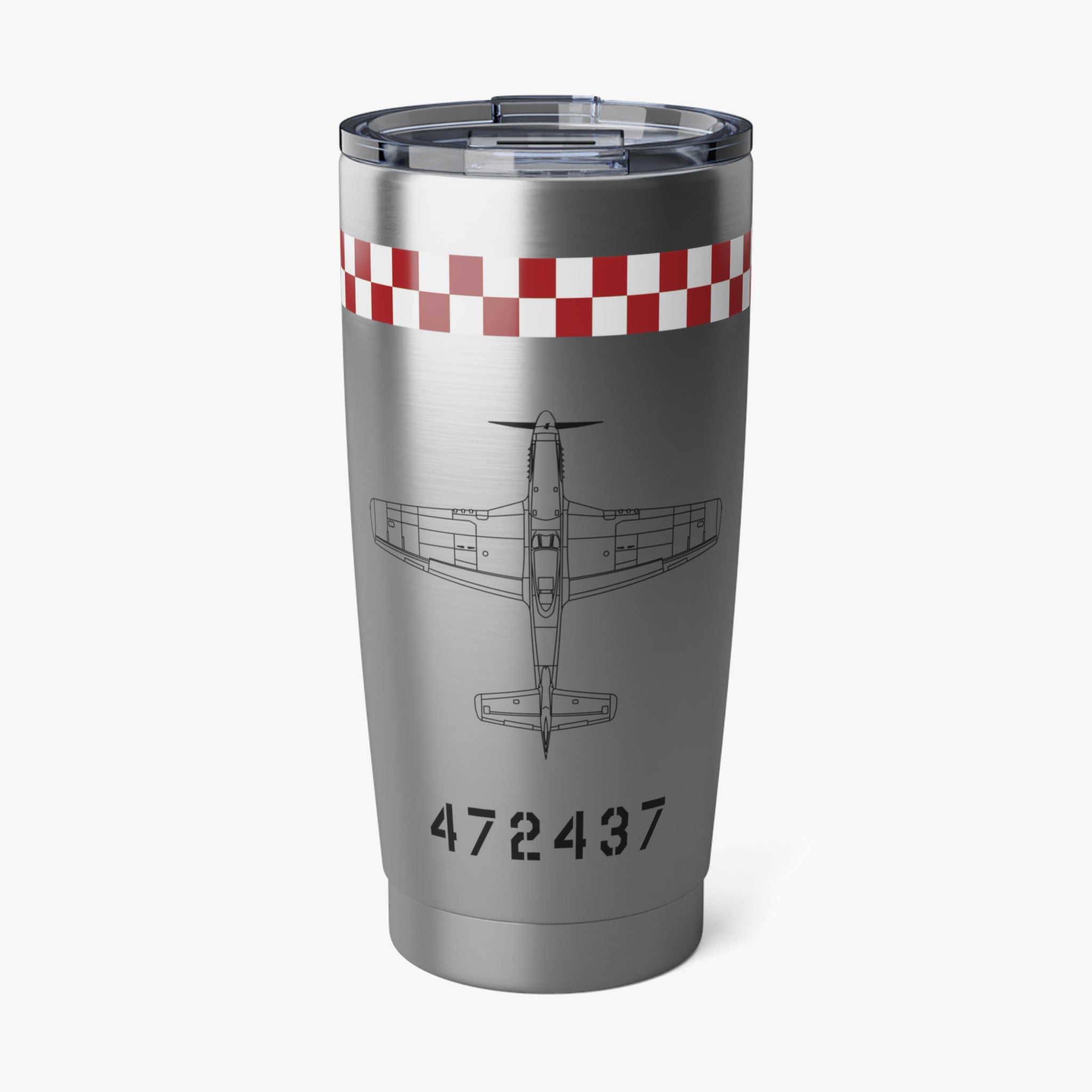 P-51 "Pauline" Inspired 20oz (590ml) Stainless Steel Tumbler - I Love a Hangar