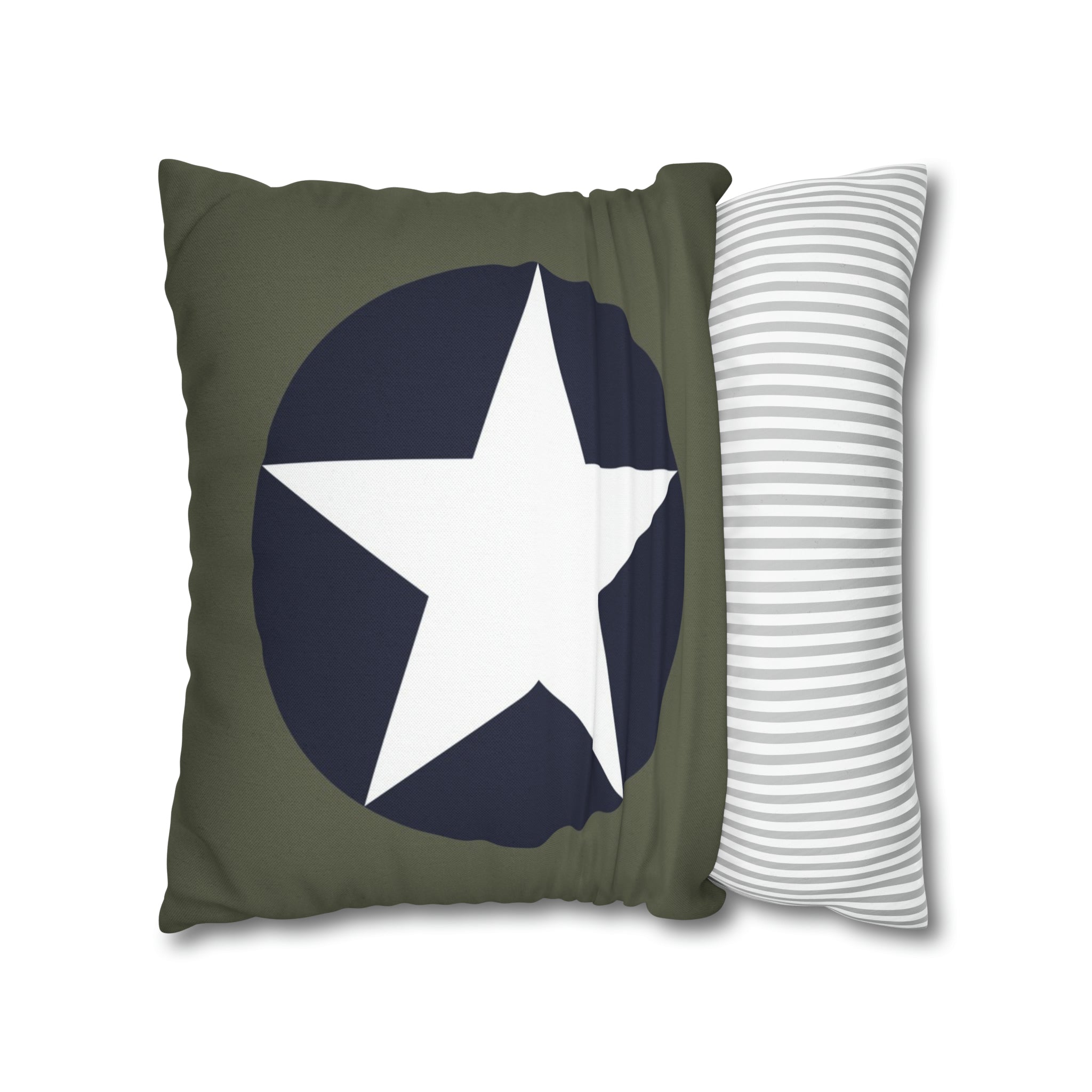 WWII USAAF Roundel Square Pillowcase - I Love a Hangar