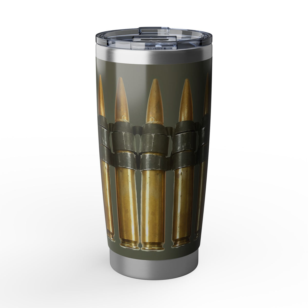 WWII .50 Cal Ammo Belt 20oz (590ml) Stainless Steel Tumbler - I Love a Hangar