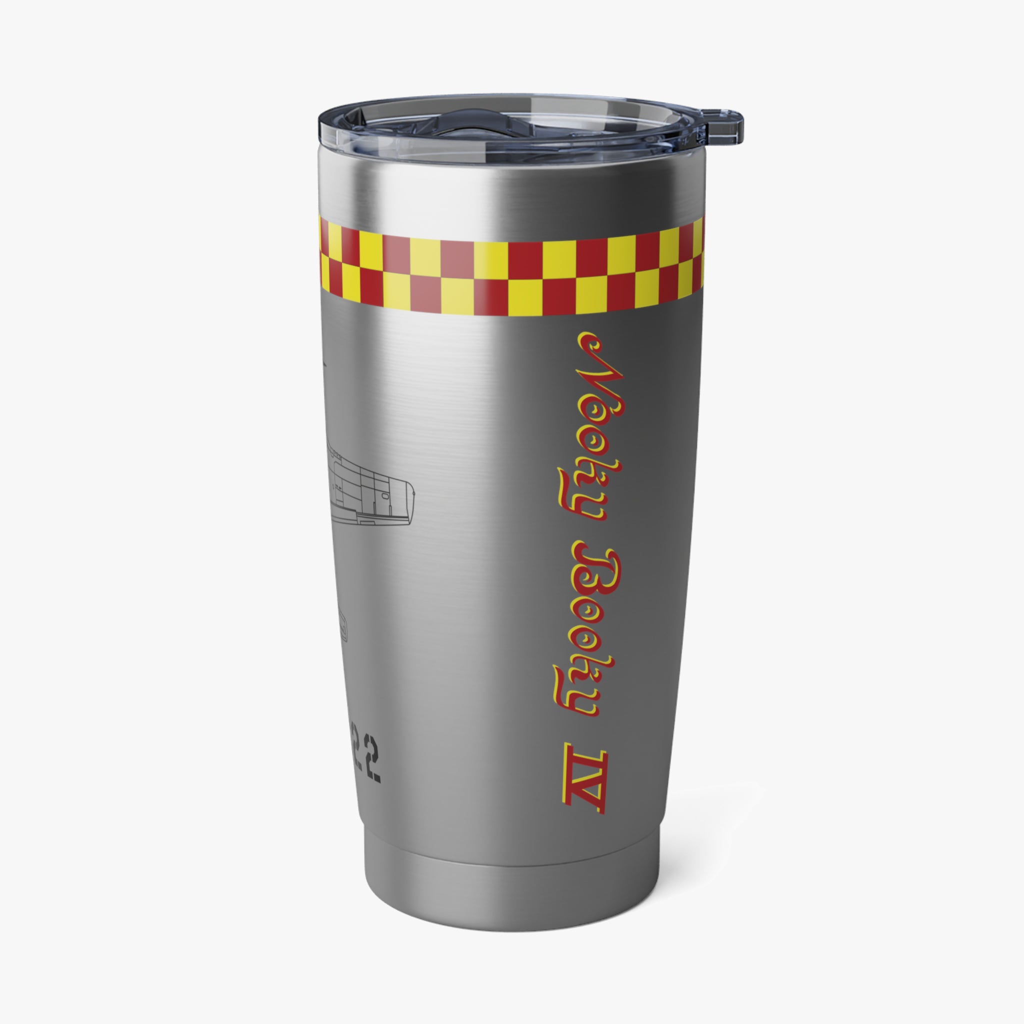 P-51 "Nooky Booky IV" Inspired 20oz (590ml) Stainless Steel Tumbler - I Love a Hangar