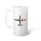 C-130 Hercules Frosted Glass 16oz (473ml) Beer Mug - I Love a Hangar