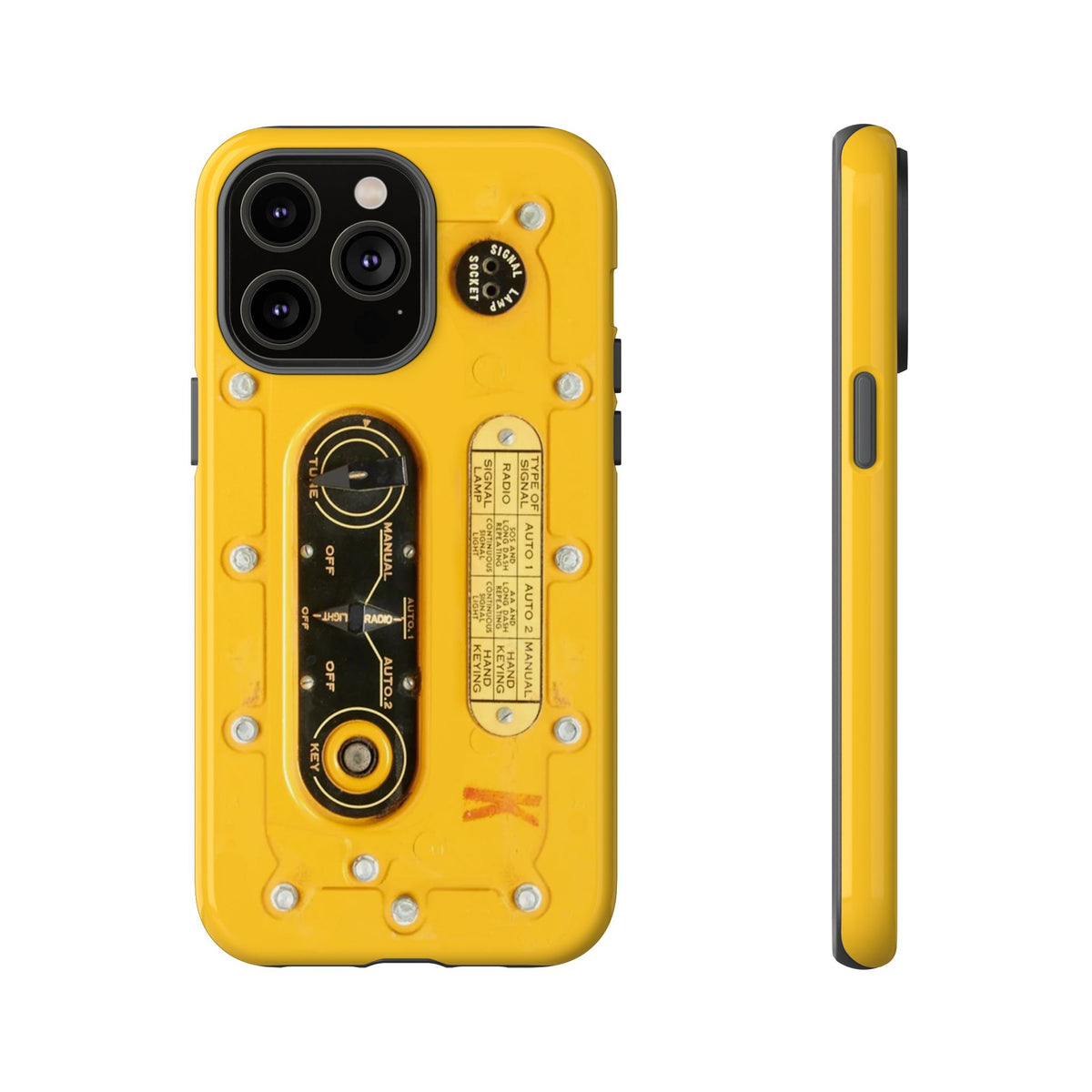 SCR-578 "Gibson Girl" Survival Radio Style Tough Phone Cases – iPhone Compatible