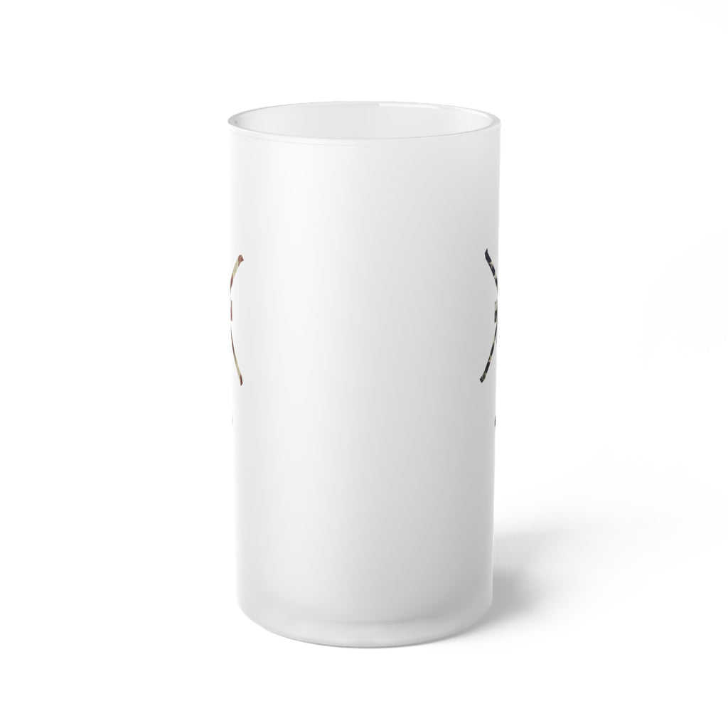 AH-64 Apache Frosted Glass 16oz (473ml) Beer Mug - I Love a Hangar